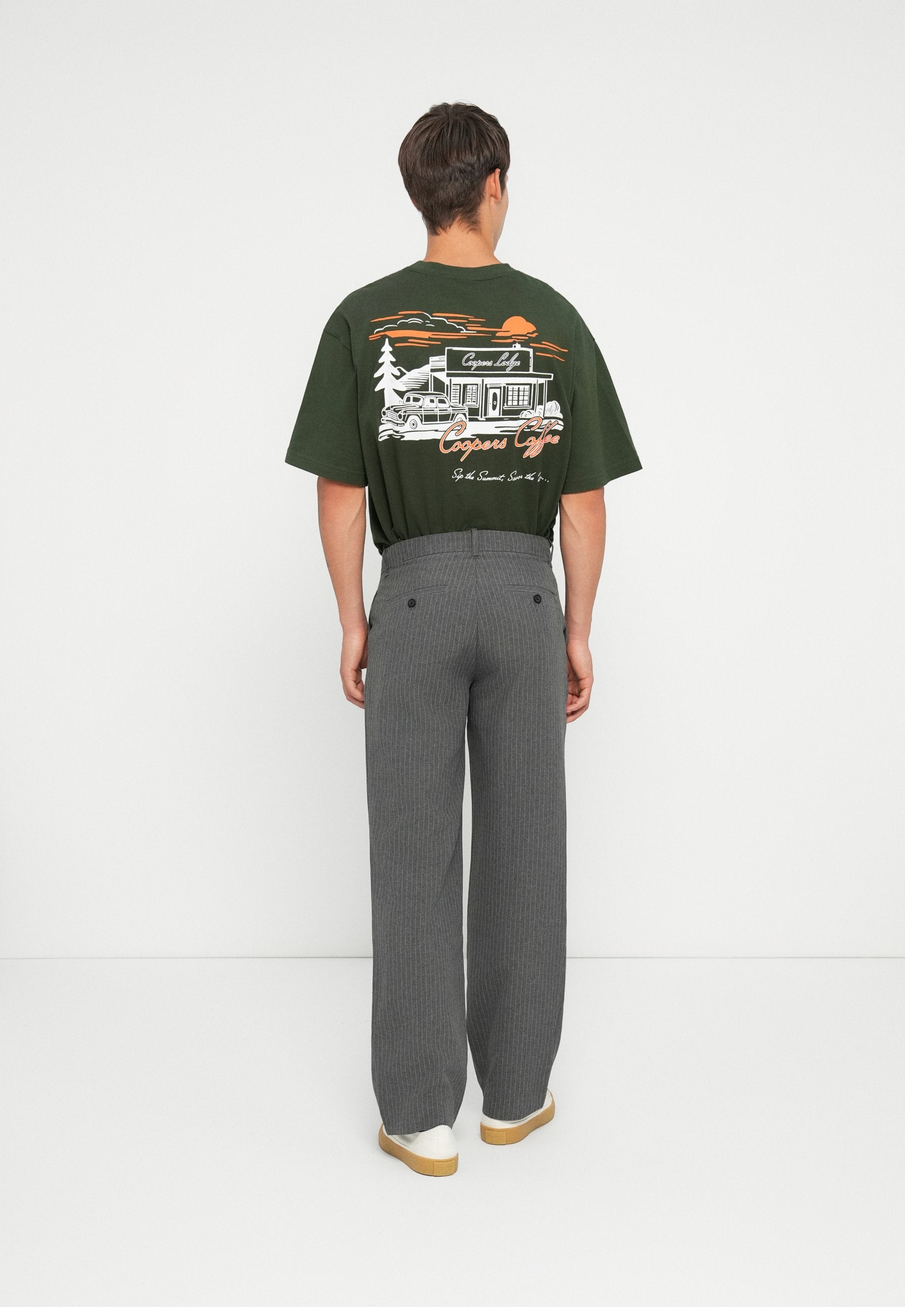 Classic Wide Leg Fit - Trousers - dark grey