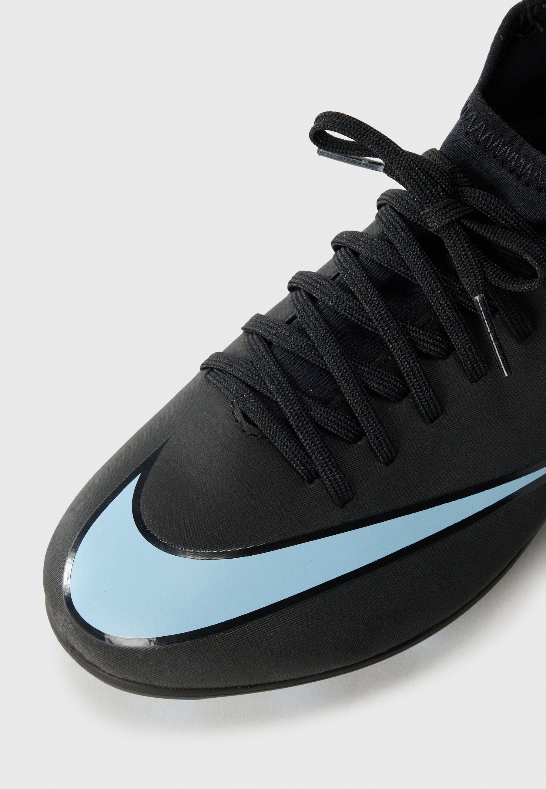 JR MERCURIAL SUPERFLY 10 CLUB FG/MG UNISEX - أحذية كرة قدم للأرض الثابتة - أسود/أزرق ثلجي