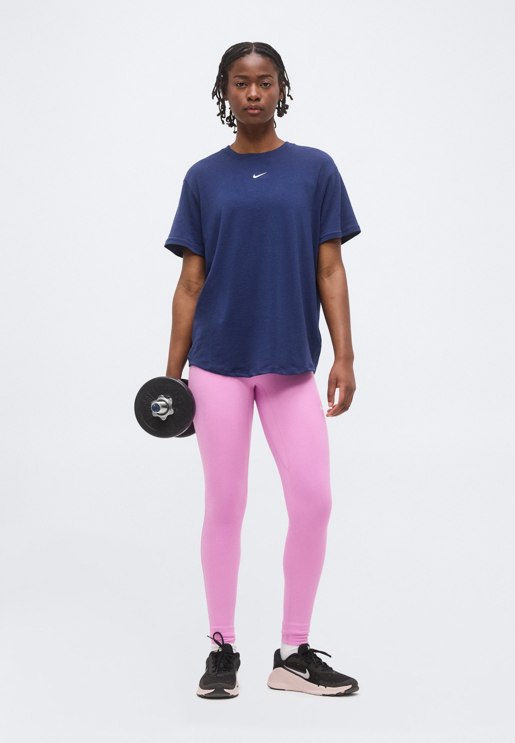 ONE RELAXED - Sports T-shirt - midnight navy/white