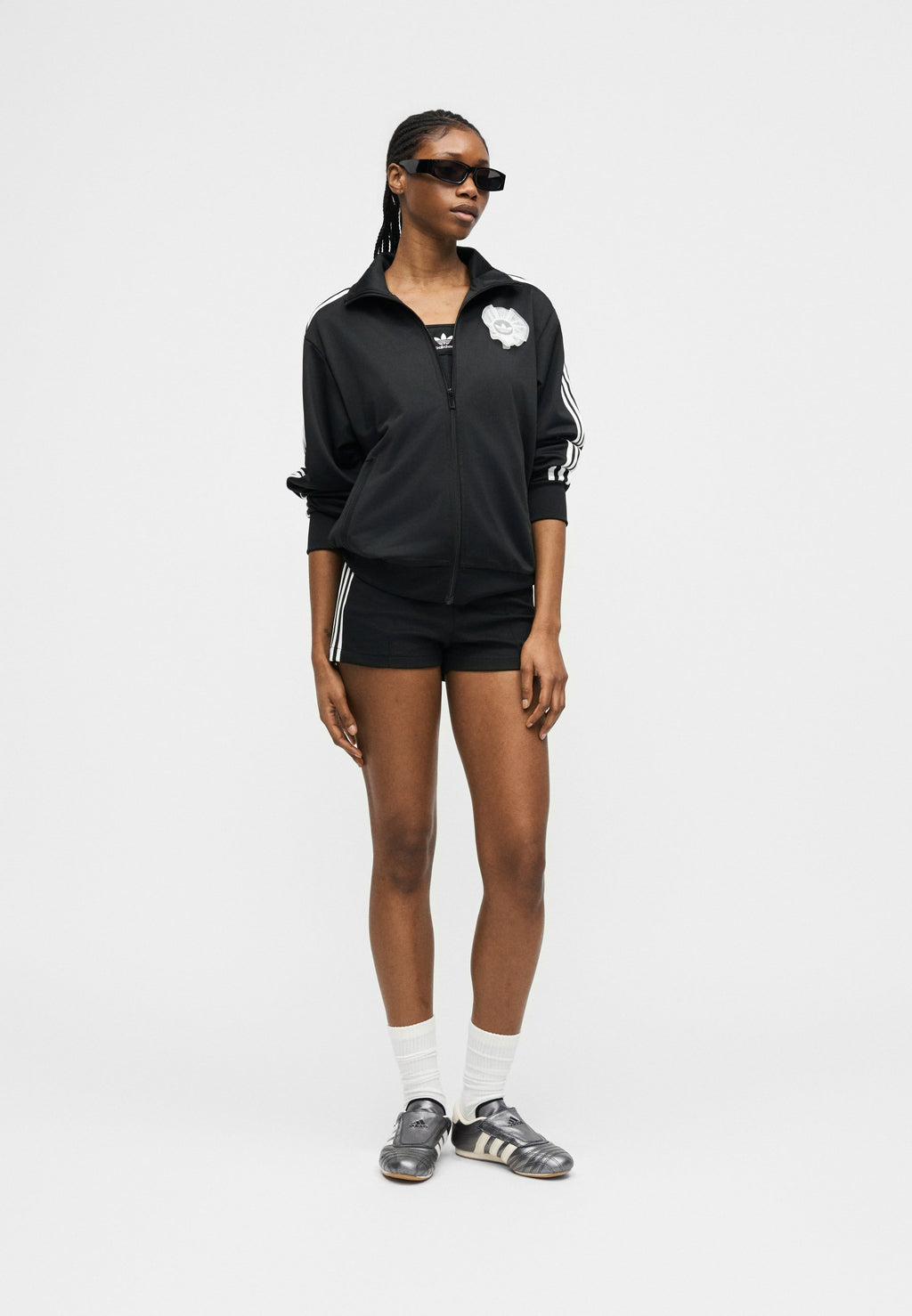 BECKENBAUER SHORTS - Shorts - black/white