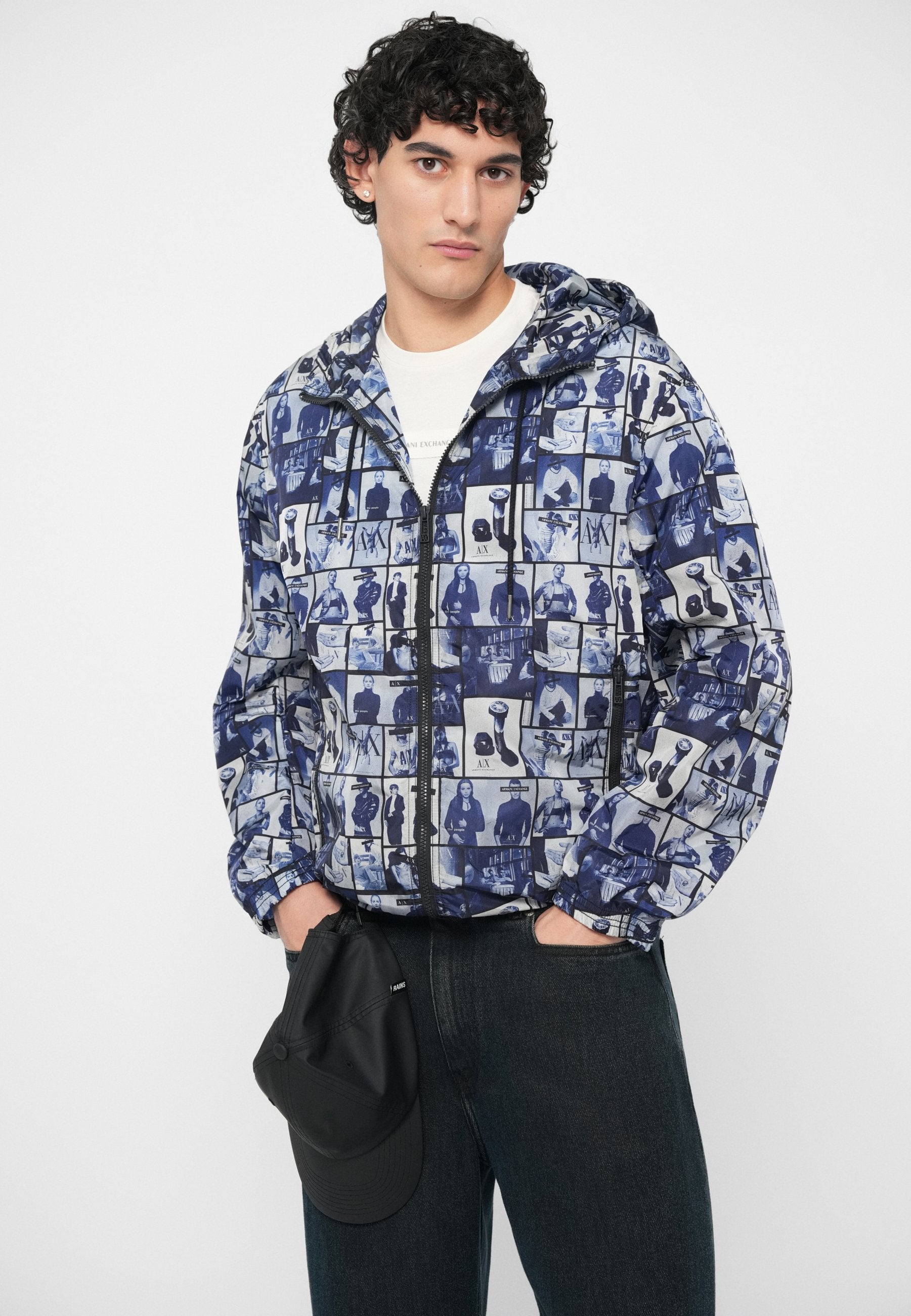 ARCHIVE PRINT JACKET - Summer jacket - blue