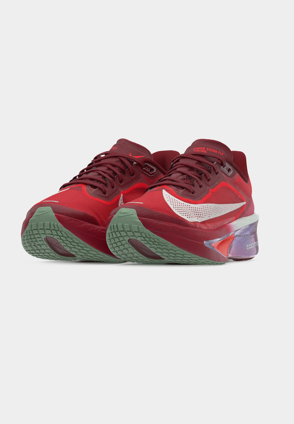 ZOOM FLY 6 SE - Chaussures de running sur route - team red/barely green/bright crimson/peony/steam/atomic pink