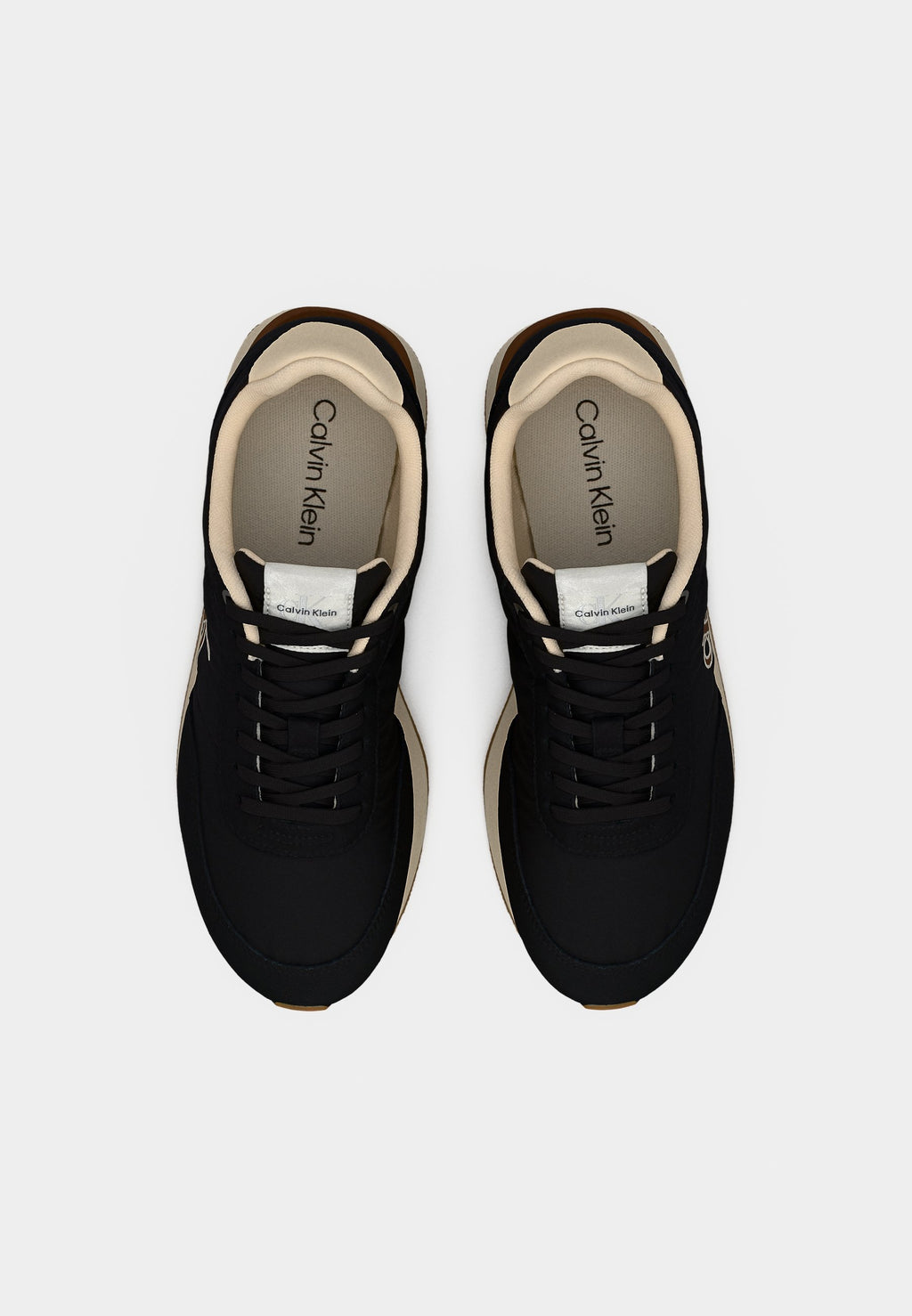 RETRO RUNNER - Trainers - black/light cashew