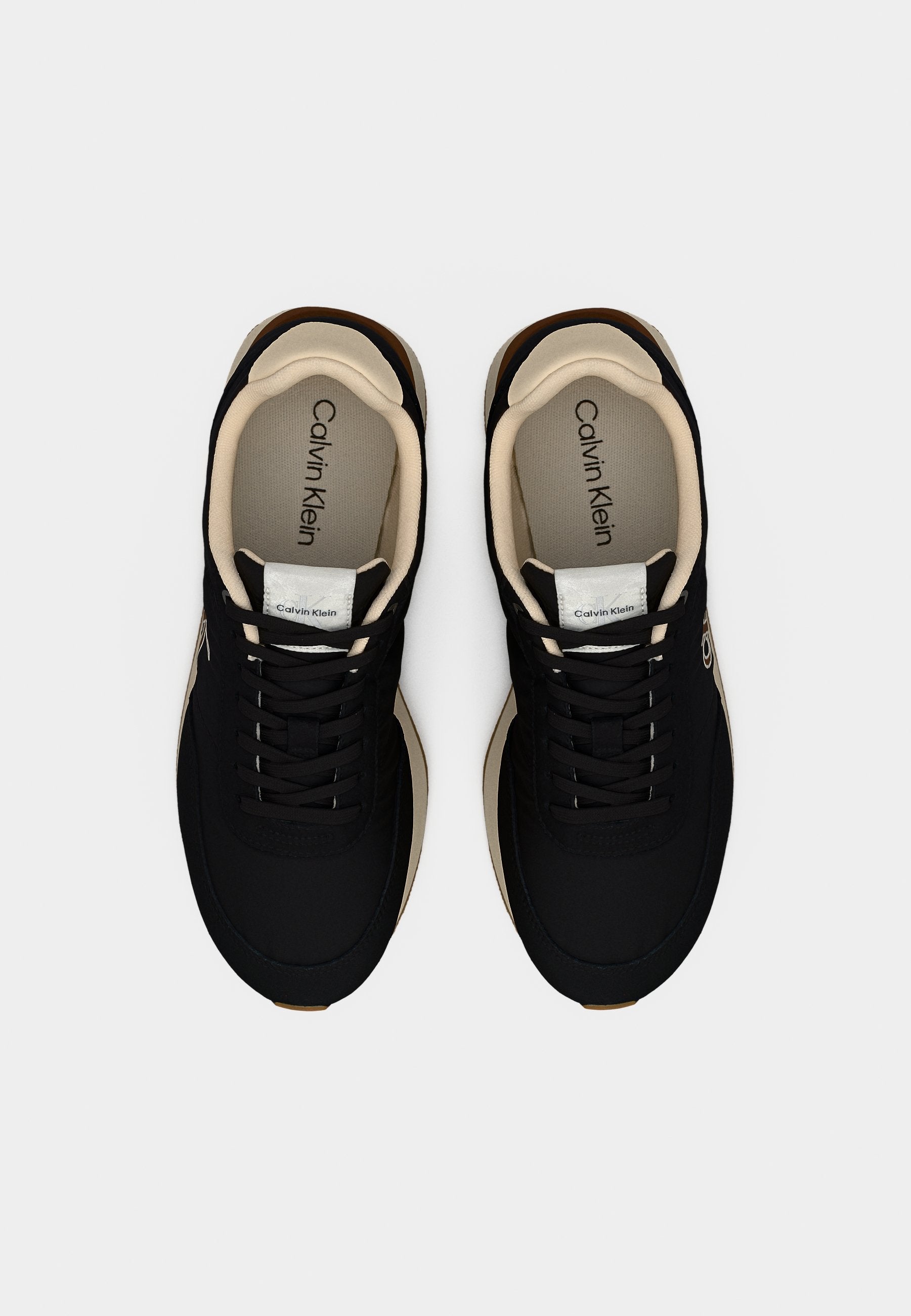 RETRO RUNNER - Trainers - black/light cashew