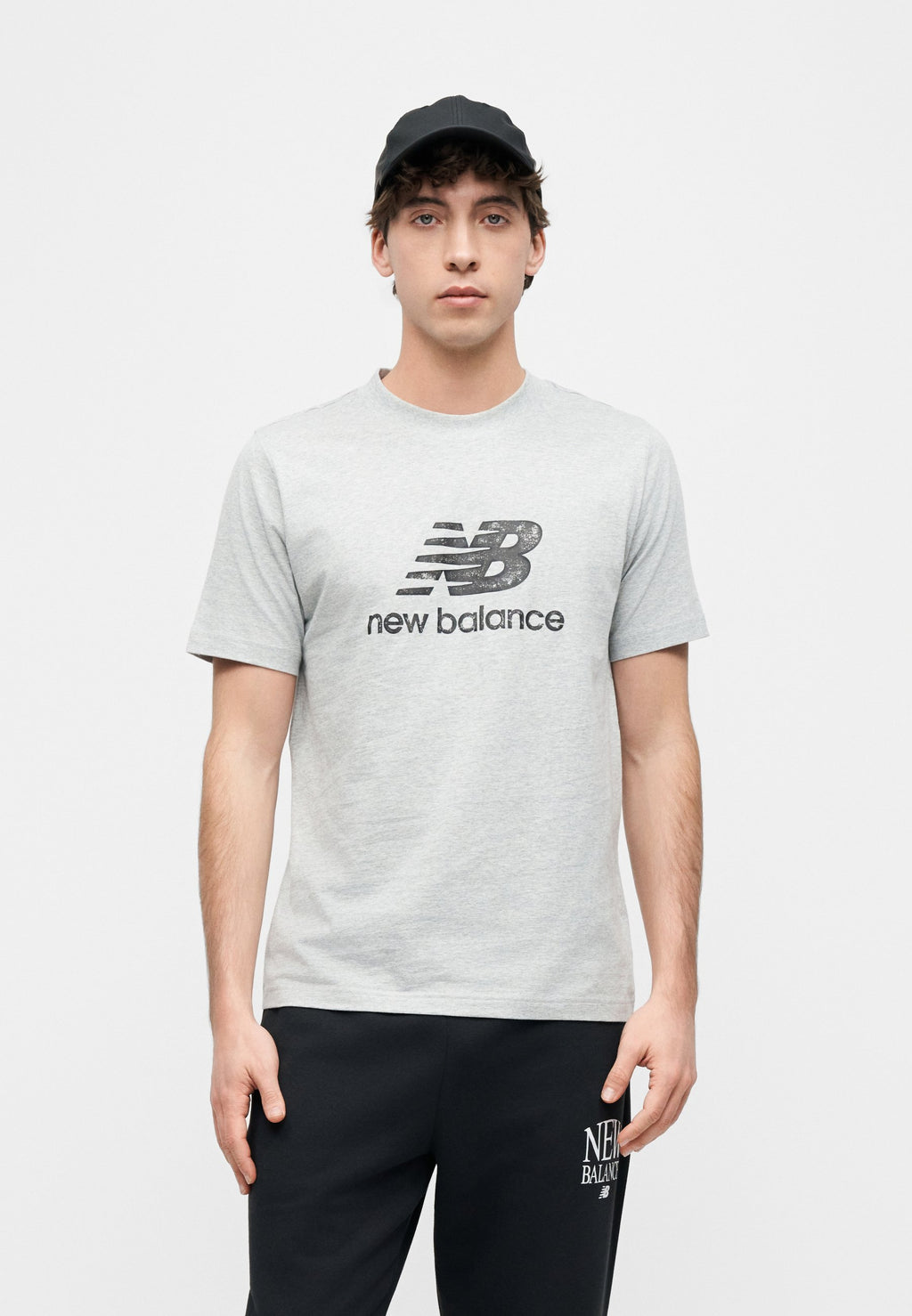 SPORT ESSENTIALS STAMP LOGO UNISEX - Print T-shirt - grey/black