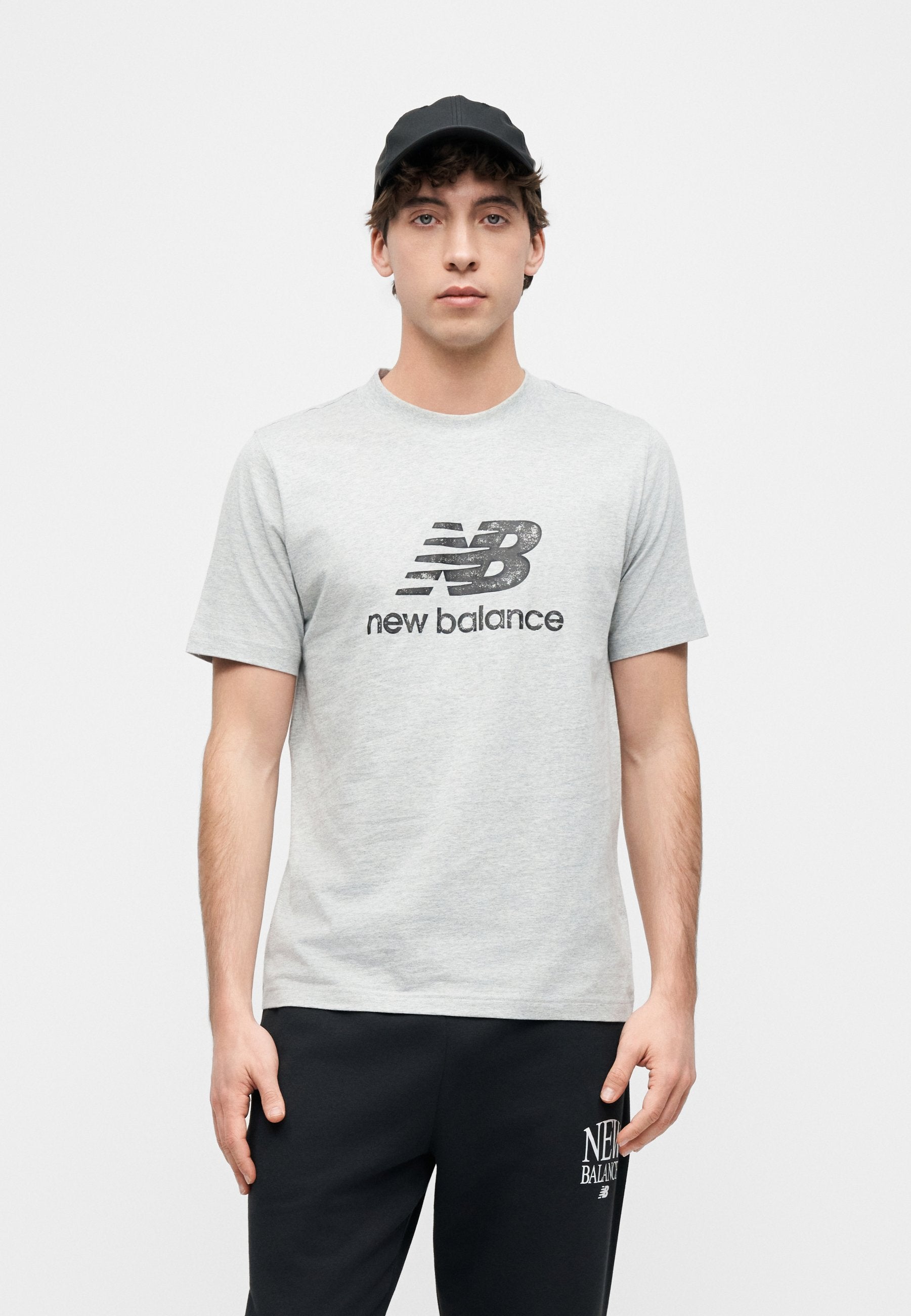 SPORT ESSENTIALS STAMP LOGO UNISEX - Print T-shirt - grey/black