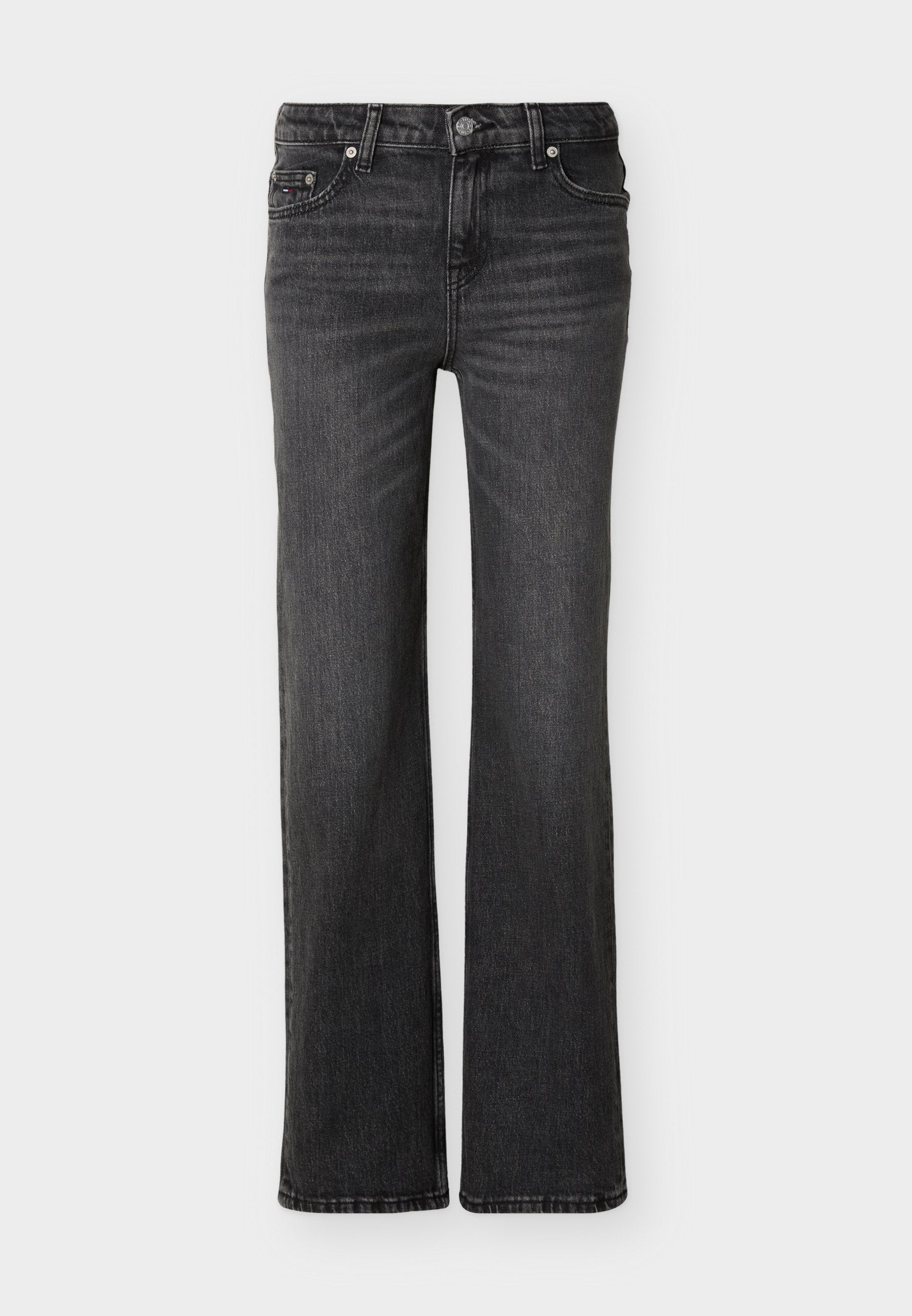 LOW RISE STRAIGHT LEG BLACK JEANS - Straight leg jeans - denim black