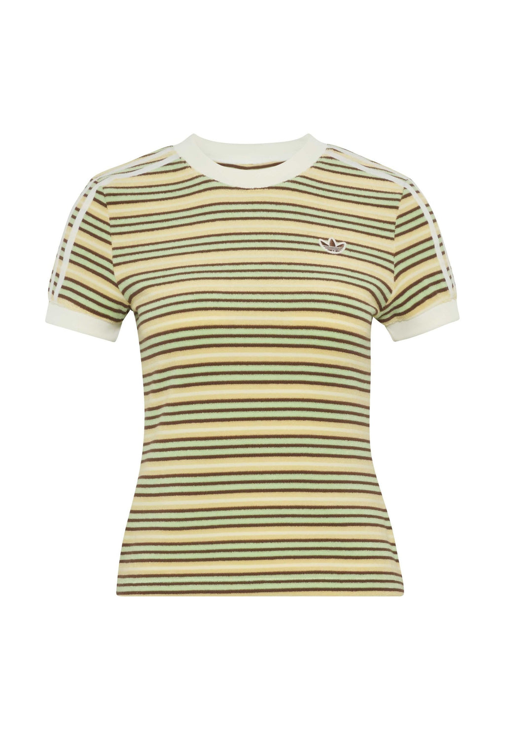 SUMMER GLOW SLIM STRIPED - T-shirt imprimé - multicolore/jaune clair