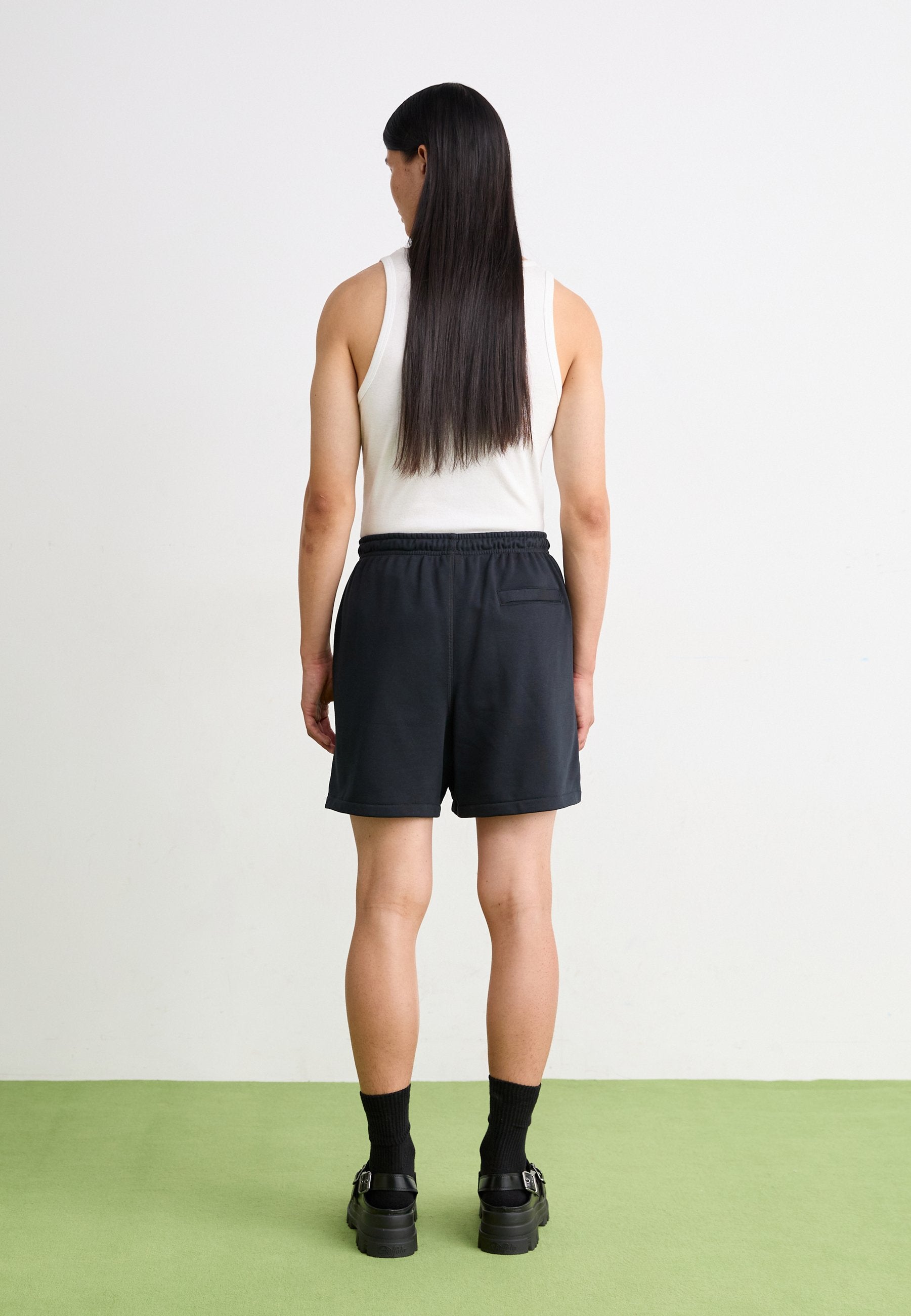 CLUB FLOW - Tracksuit bottoms - black black white