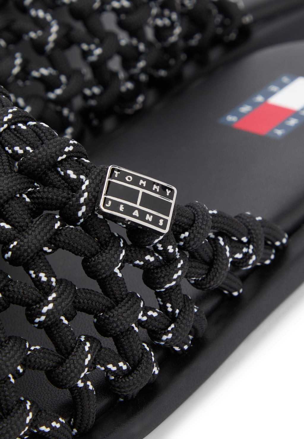 WOVEN ROPE MULES - Sandals - black