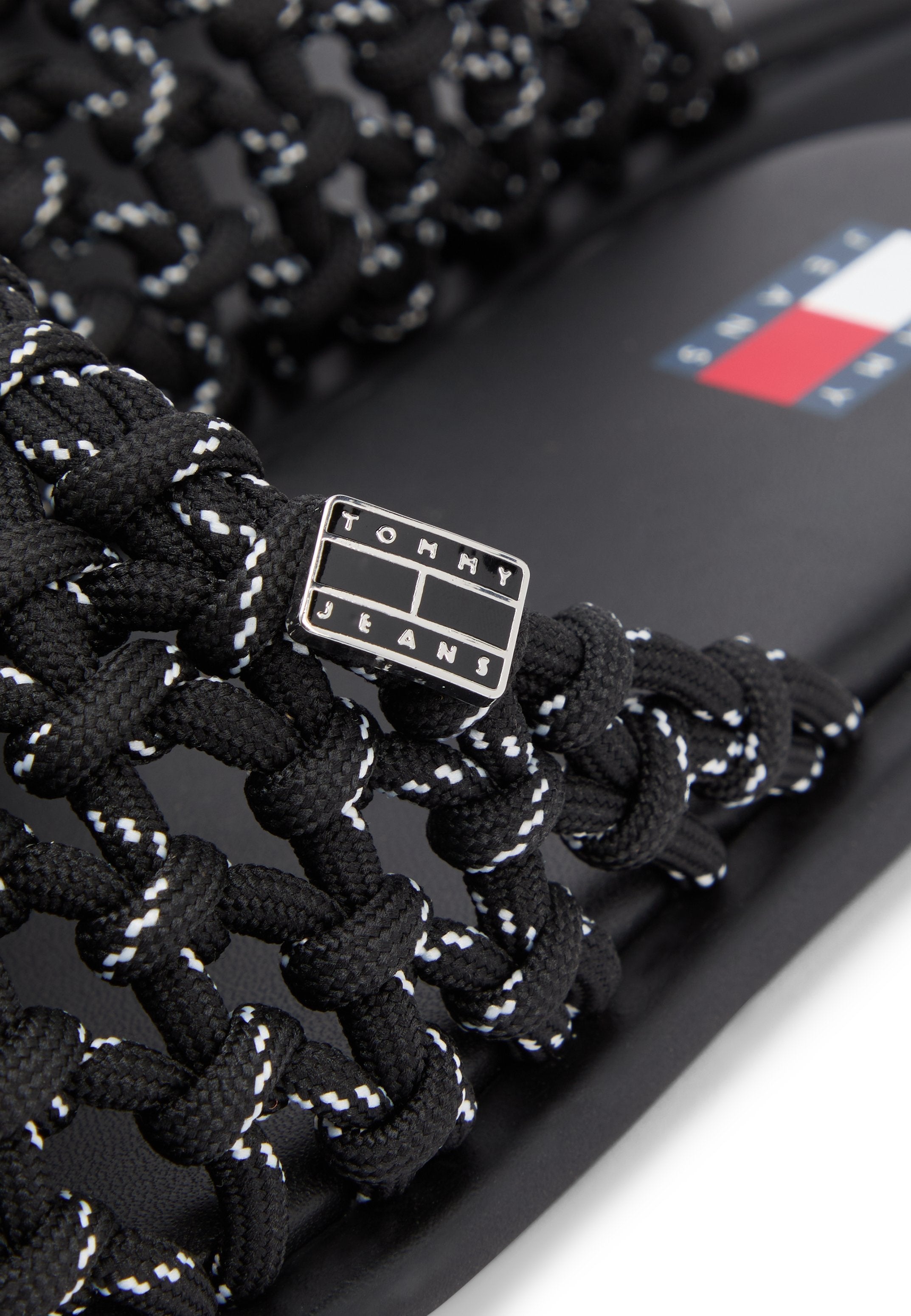 WOVEN ROPE MULES - Sandals - black