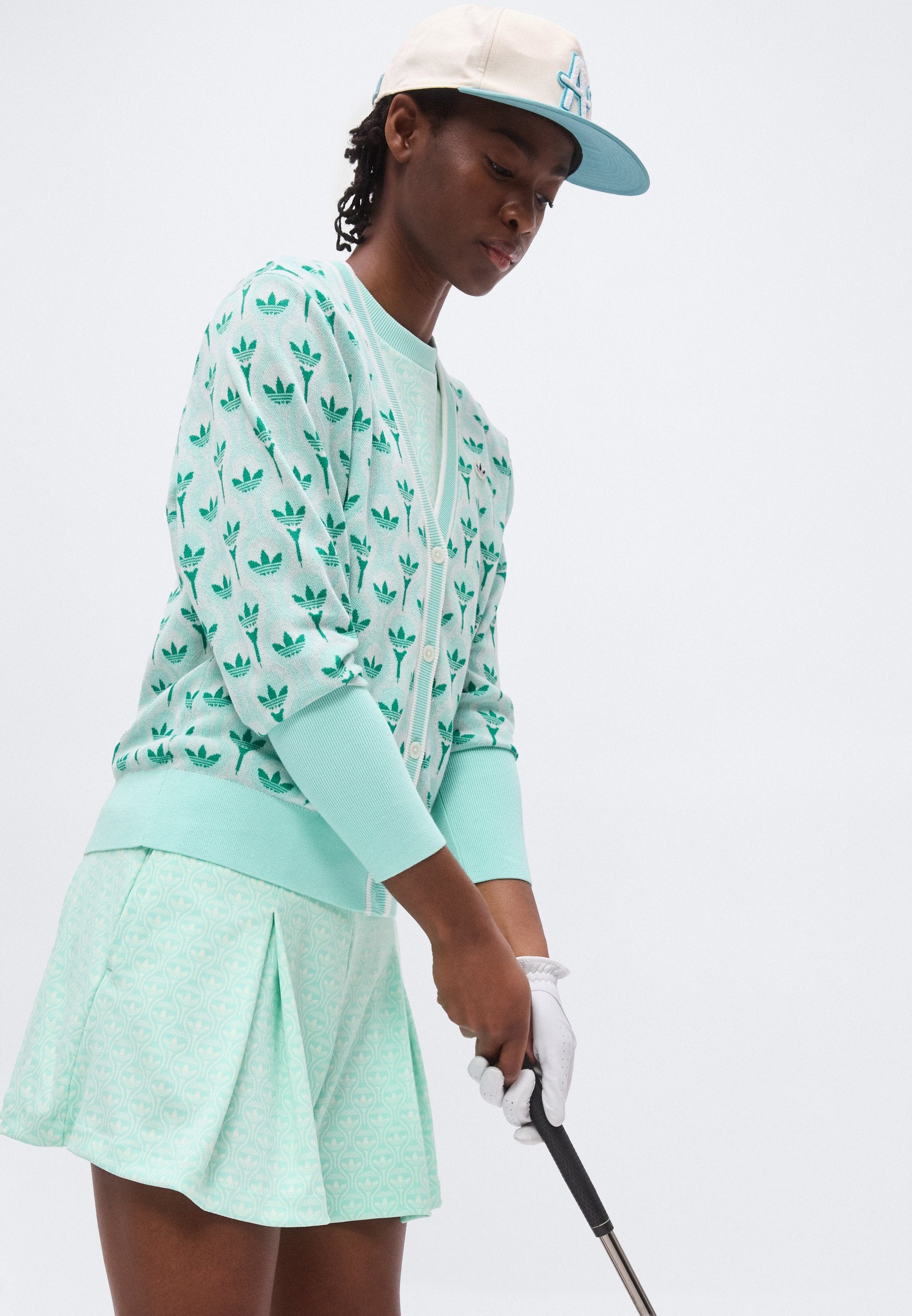 ALL OVER SKORT SET - Sports skirt - clear mint/white