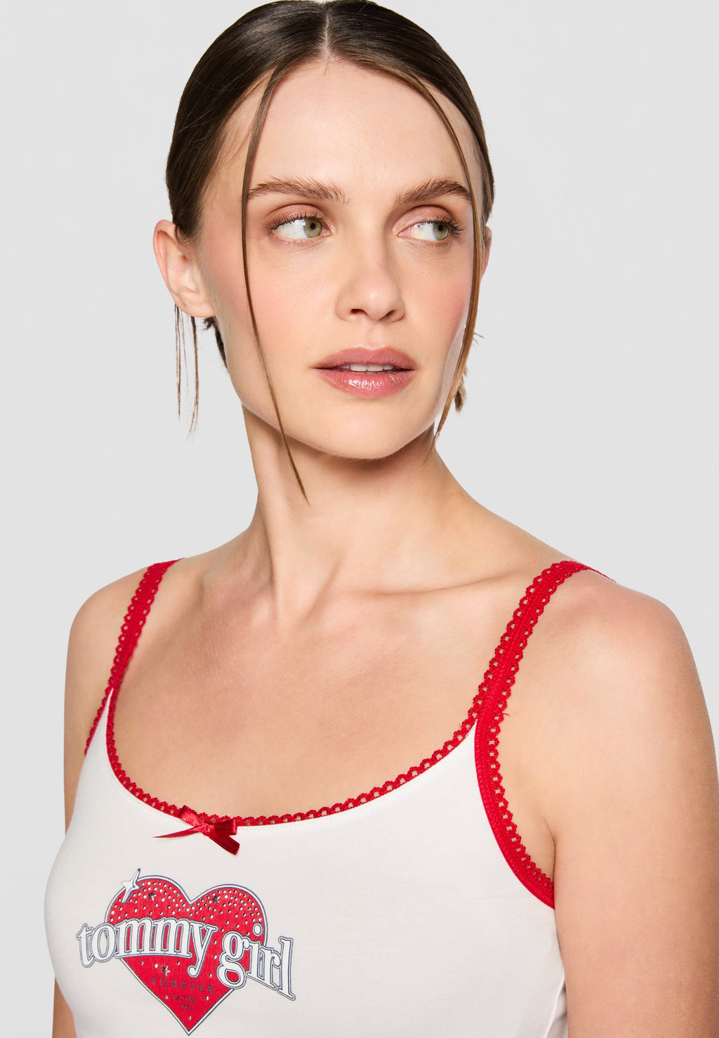 GIRL CAMI - Top - ecru/primary red