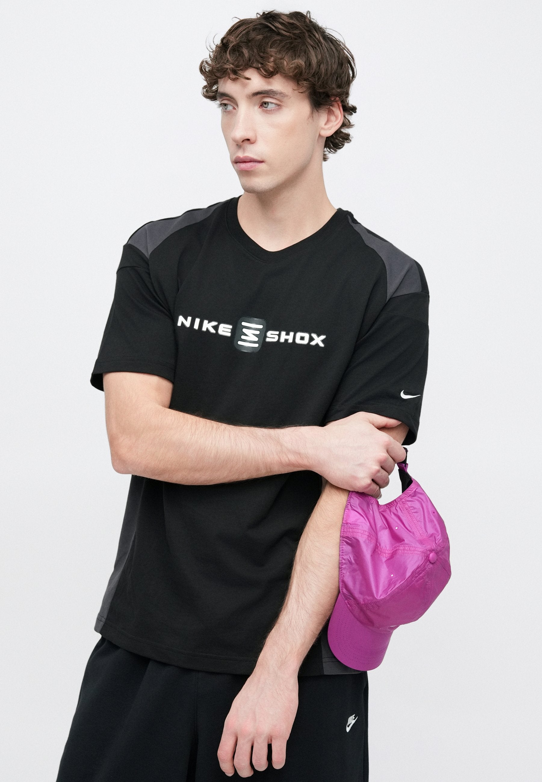CLUB - Tracksuit bottoms - black/white