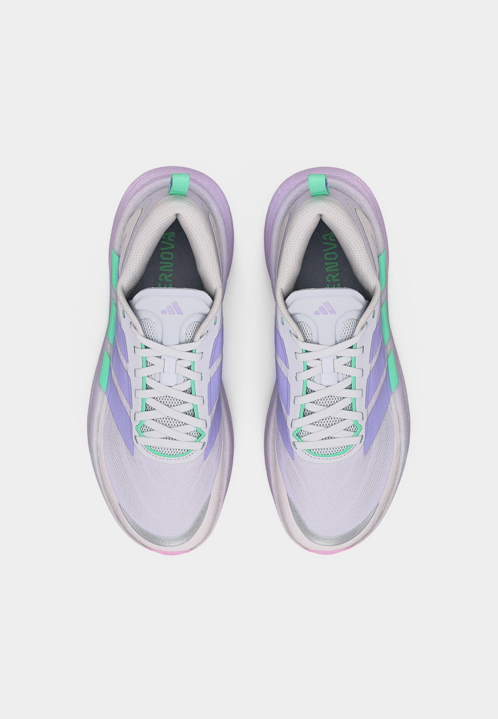 SUPERNOVA GLIDE W - Road running shoes - dash grey/glow purple/pulse mint