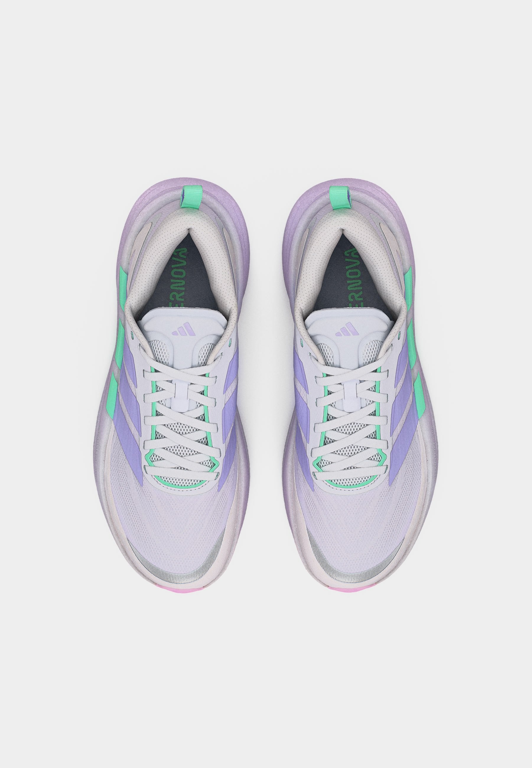 SUPERNOVA GLIDE W - Road running shoes - dash grey/glow purple/pulse mint