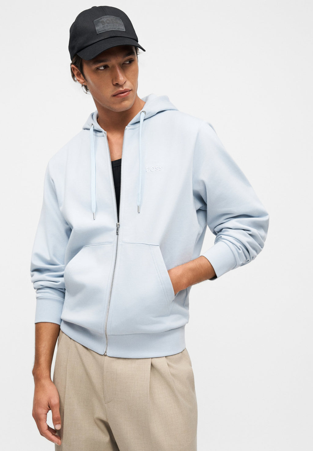 UNISEXE - Sweat-shirt zippé - bleu xénon