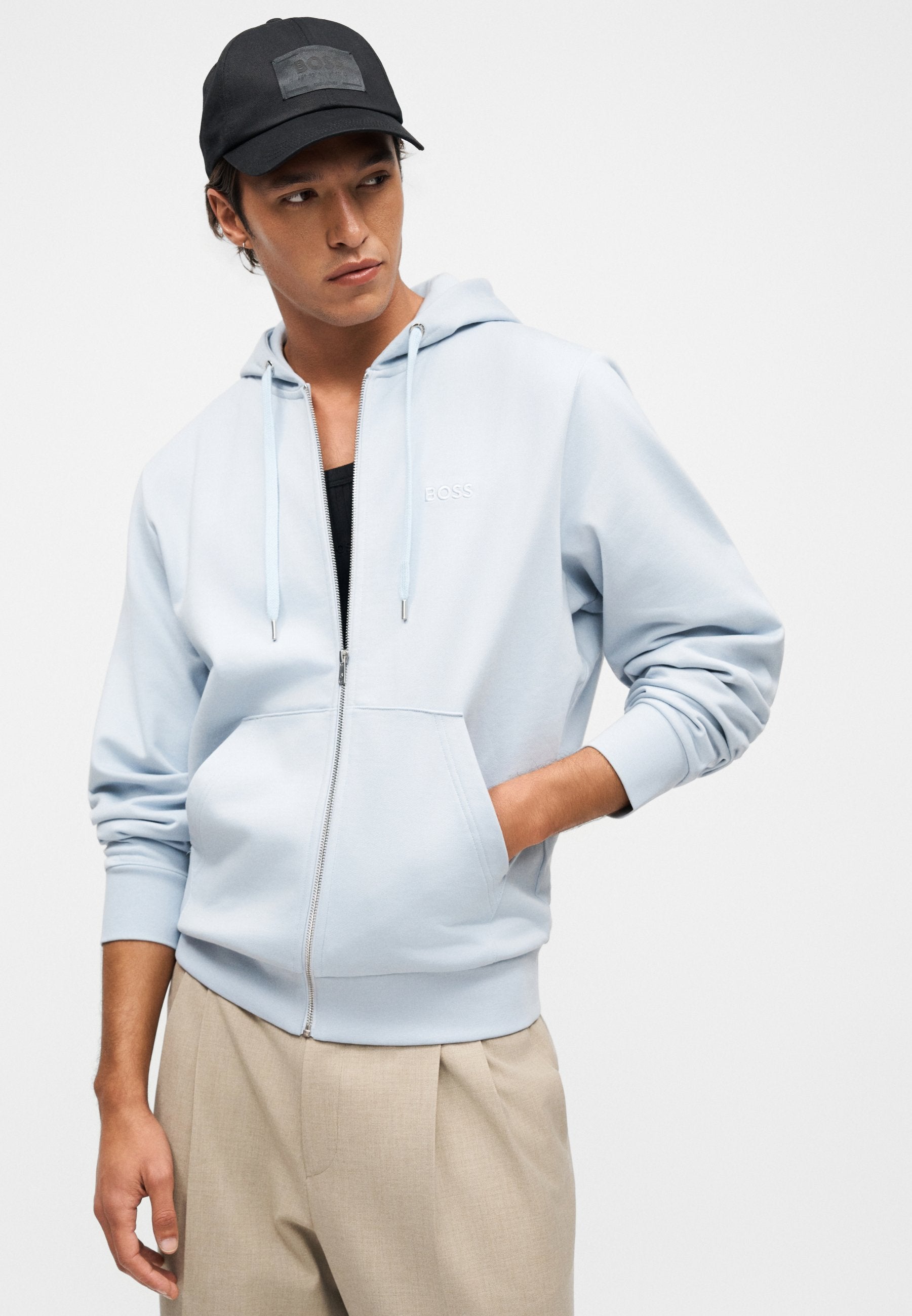 UNISEXE - Sweat-shirt zippé - bleu xénon