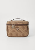 BERTA TOILETRY TRAIN CASE - Wash bag - latte/brown