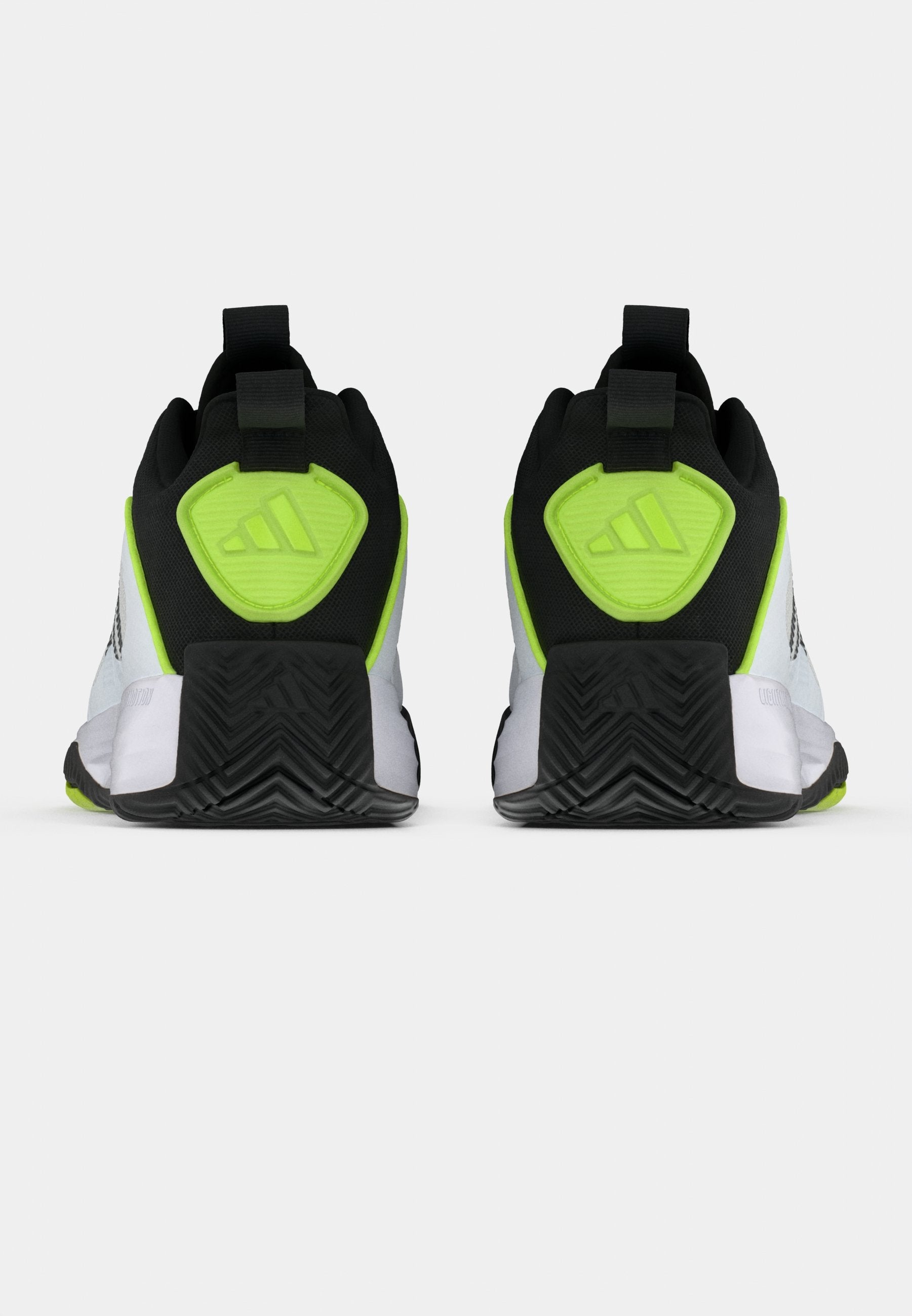 OWNTHEGAME 3.0 UNISEX - Basketball shoes - footwear white/core black/lucid lemon