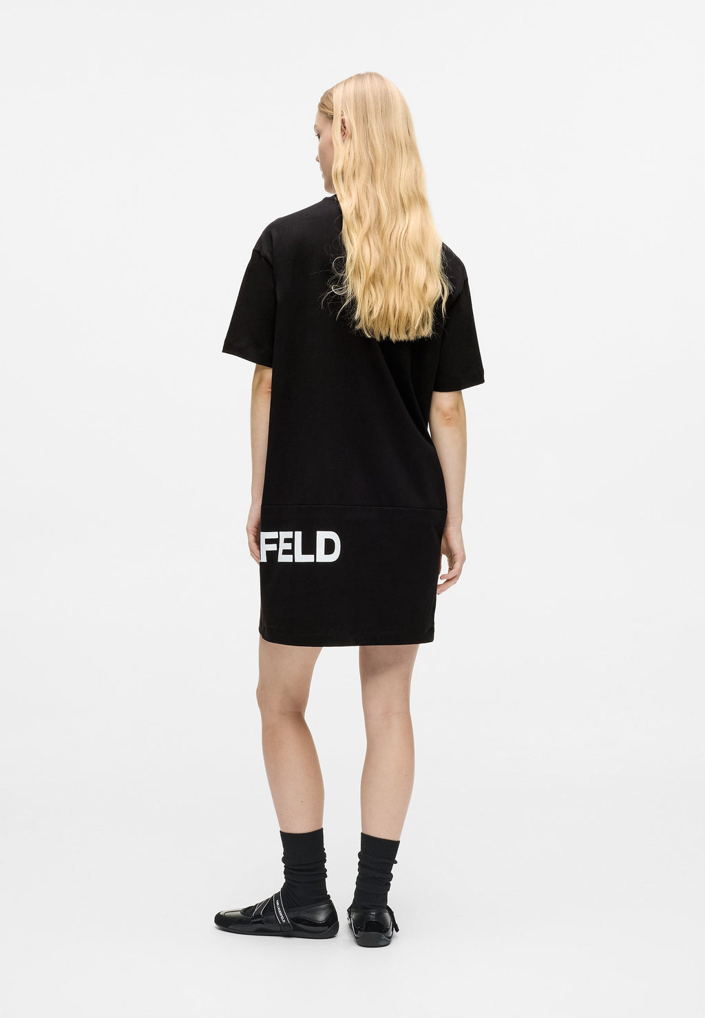 LOGO TEE - Day dress - black