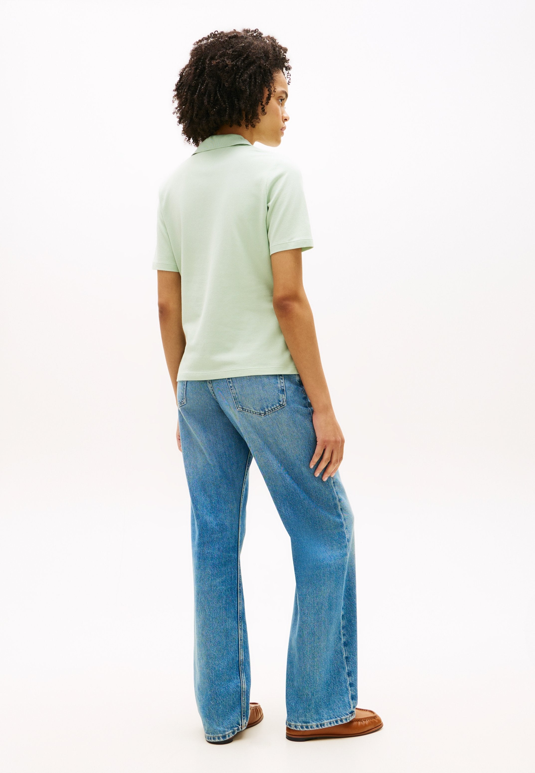 Polo shirt - gentle jade