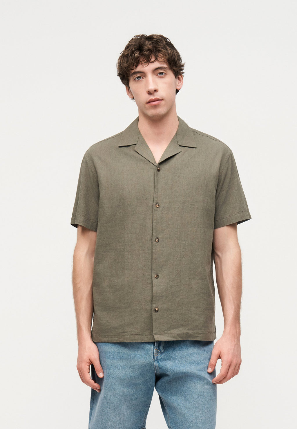 Resort Loose Fit - Shirt - dusty olive