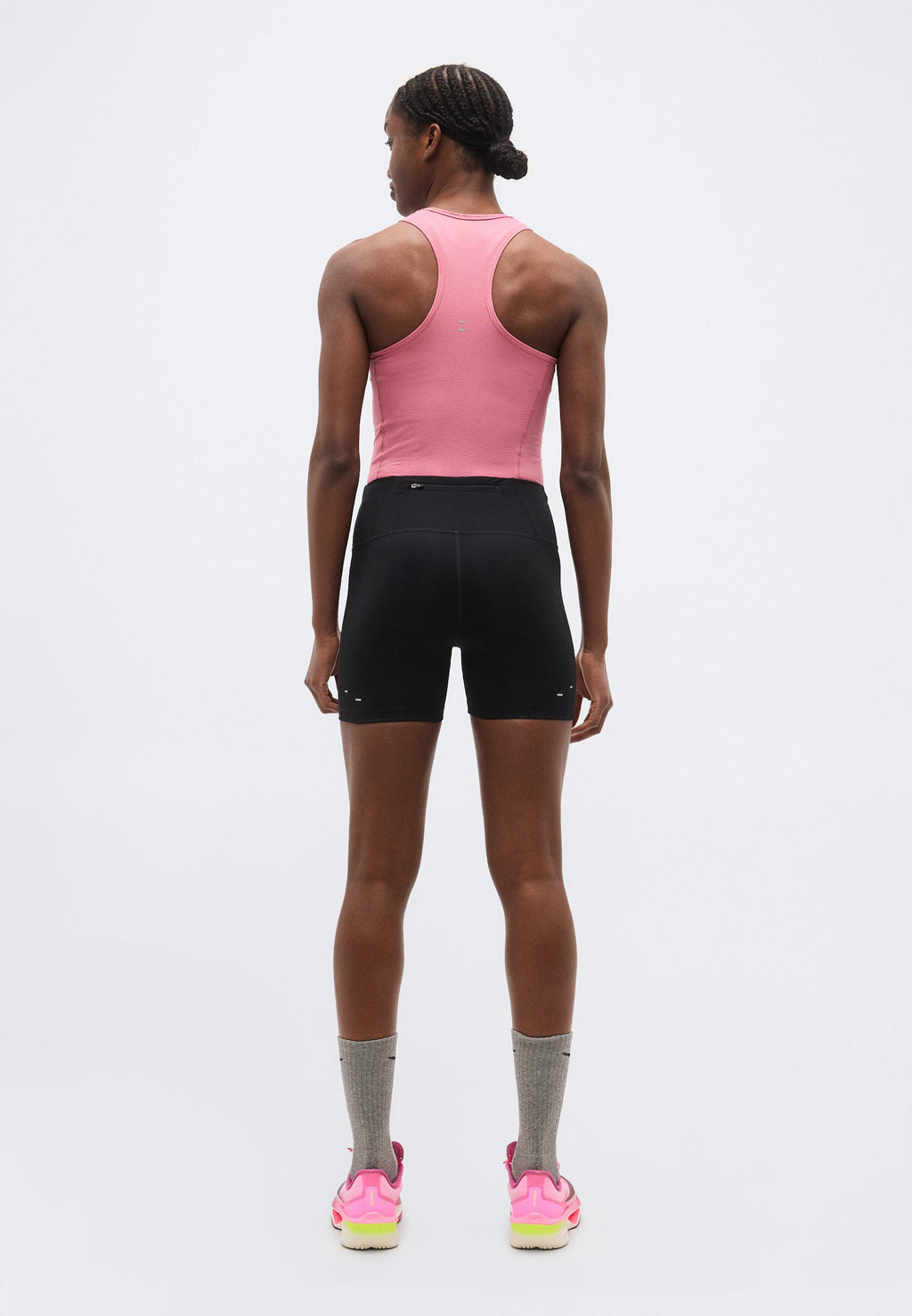TEMPO - Short running tights - black