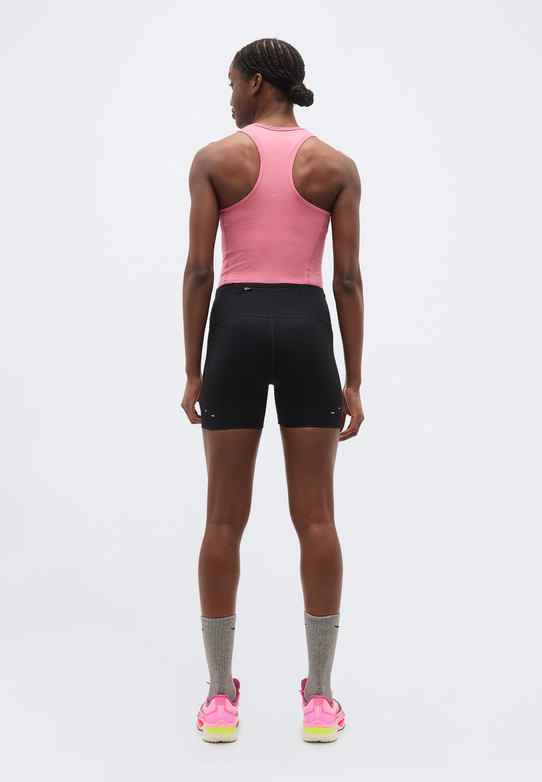 TEMPO - Short running tights - black