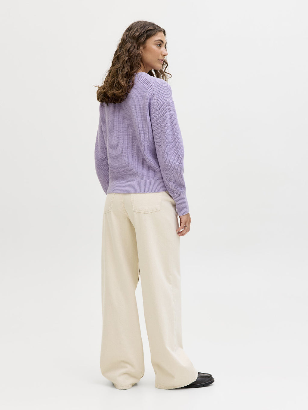 JXMILA TWIST CREW NECK - Süveter - mor gül