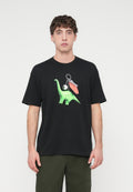 DINO KEYCHAIN - Print T-shirt - black