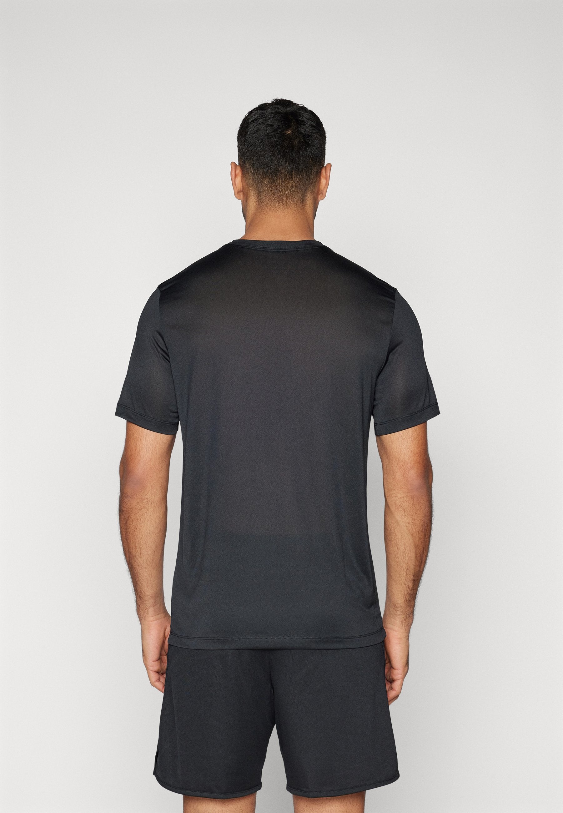 TEE RESET - Spor Tişörtü - siyah/mat gümüş