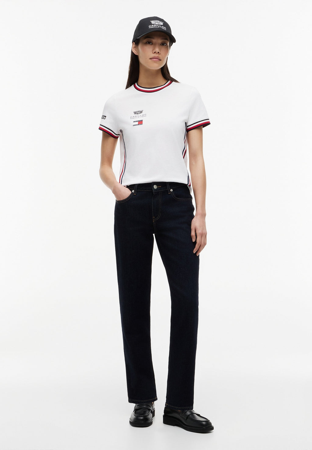 TH X CADILLAC FORMULA 1 TEAM REPLICA CROPPED TEE - Print T-shirt - white