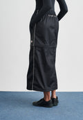 JUPE ZIP OFF SKIRT SHOX - Mini-jupe - black/anthracite/black