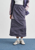 ZIP OFF SKIRT SHOX - Mini skirt - dark raisin/violet ore/smoke grey