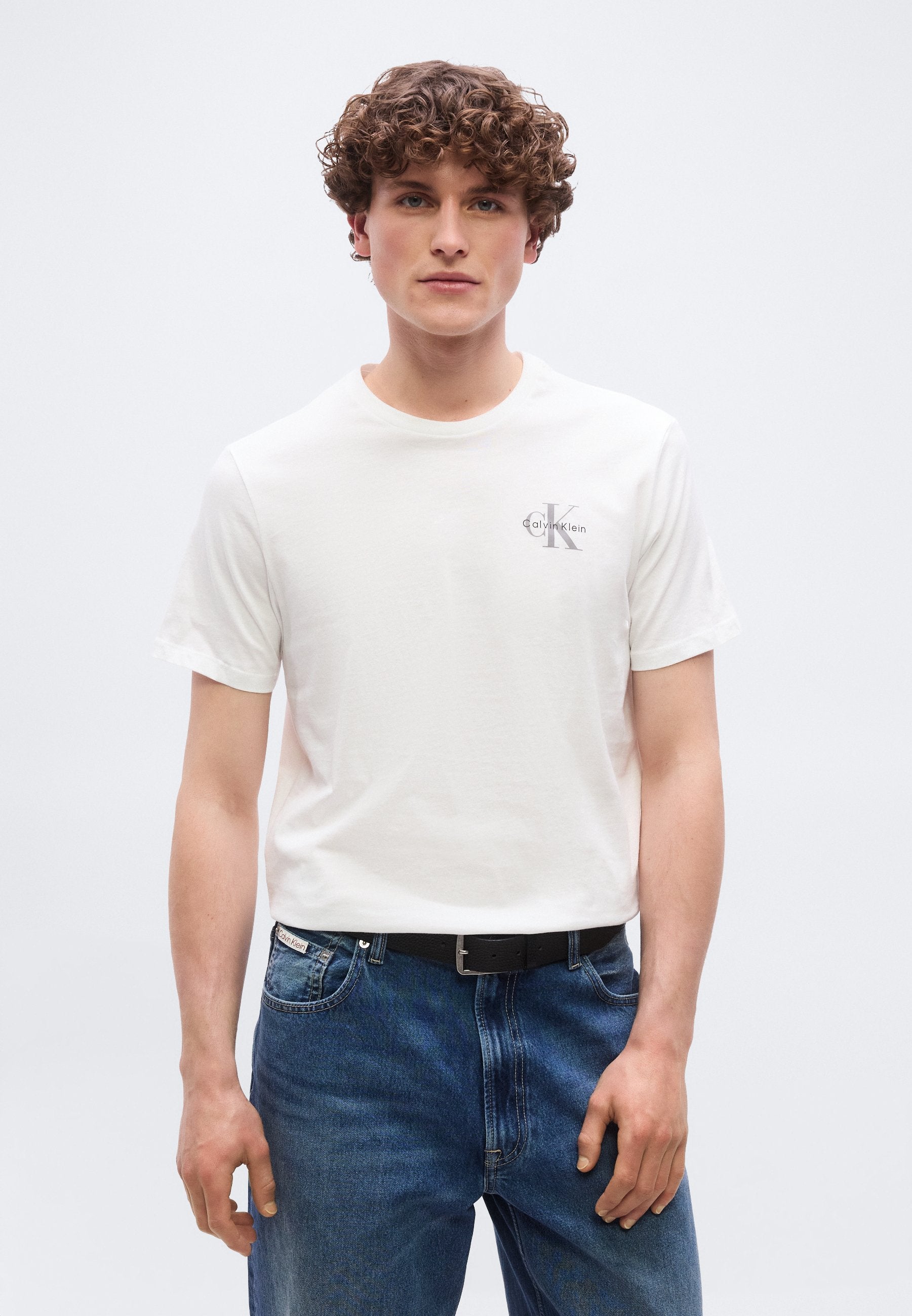 CLASSIC MICRO MONOLOGO 2 PACK  - Basic T-shirt - black/bright white