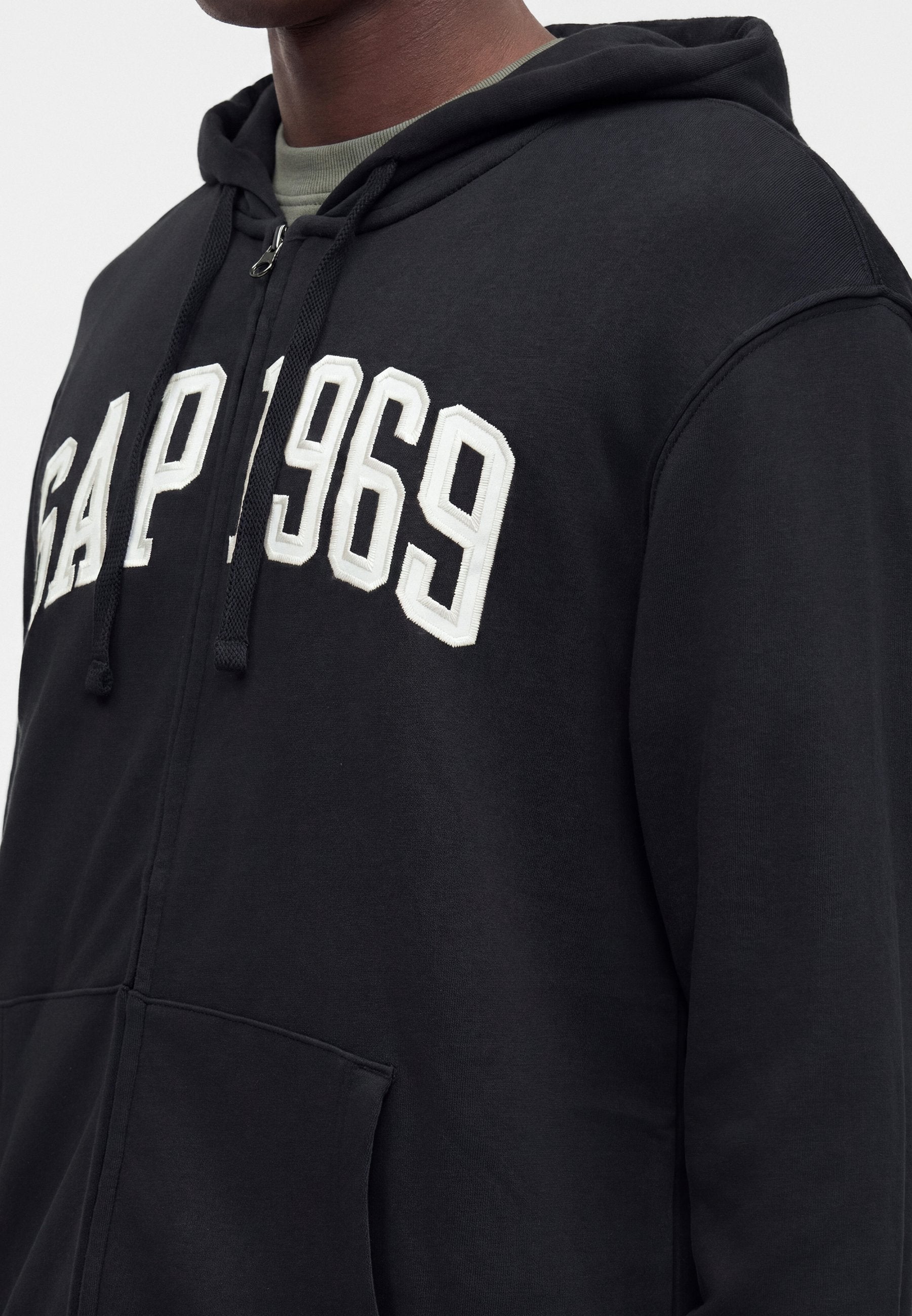 Zip-up sweatshirt - moonless night