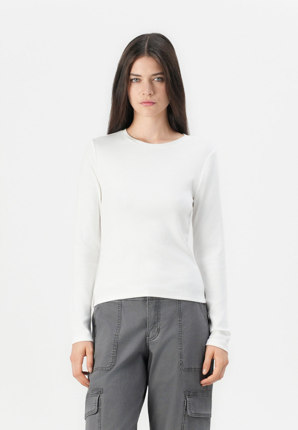 CREW  - Long sleeved top - fresh white