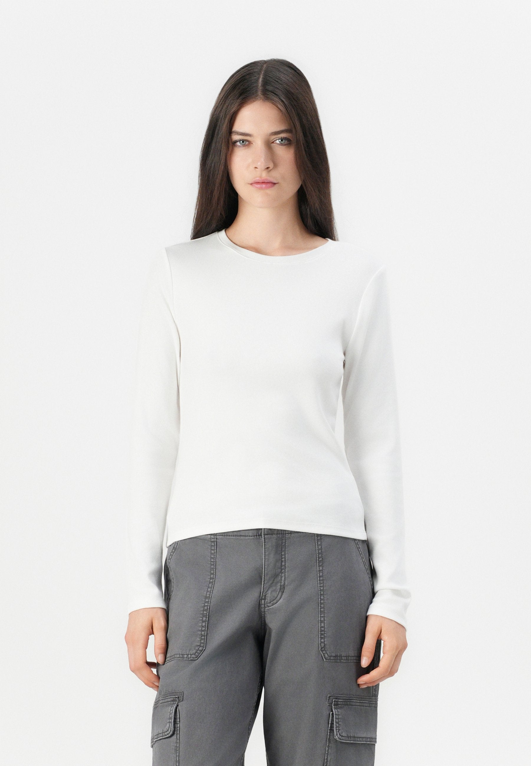 CREW  - Long sleeved top - fresh white