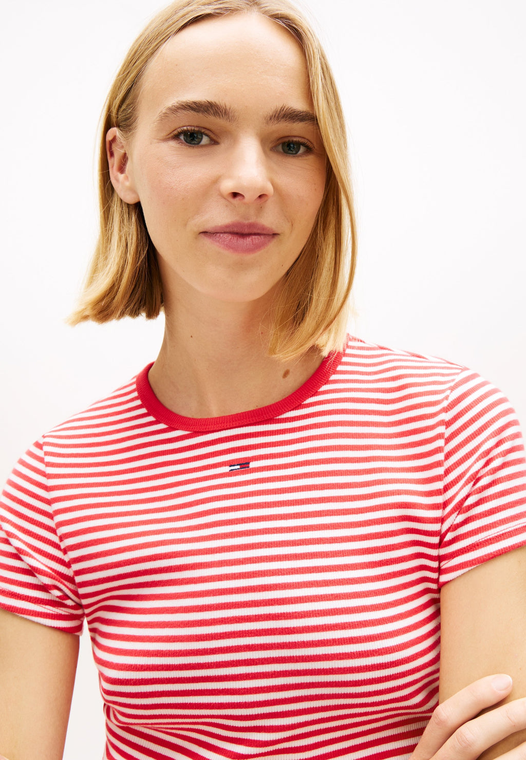 SLIM FIT - Print T-shirt - red