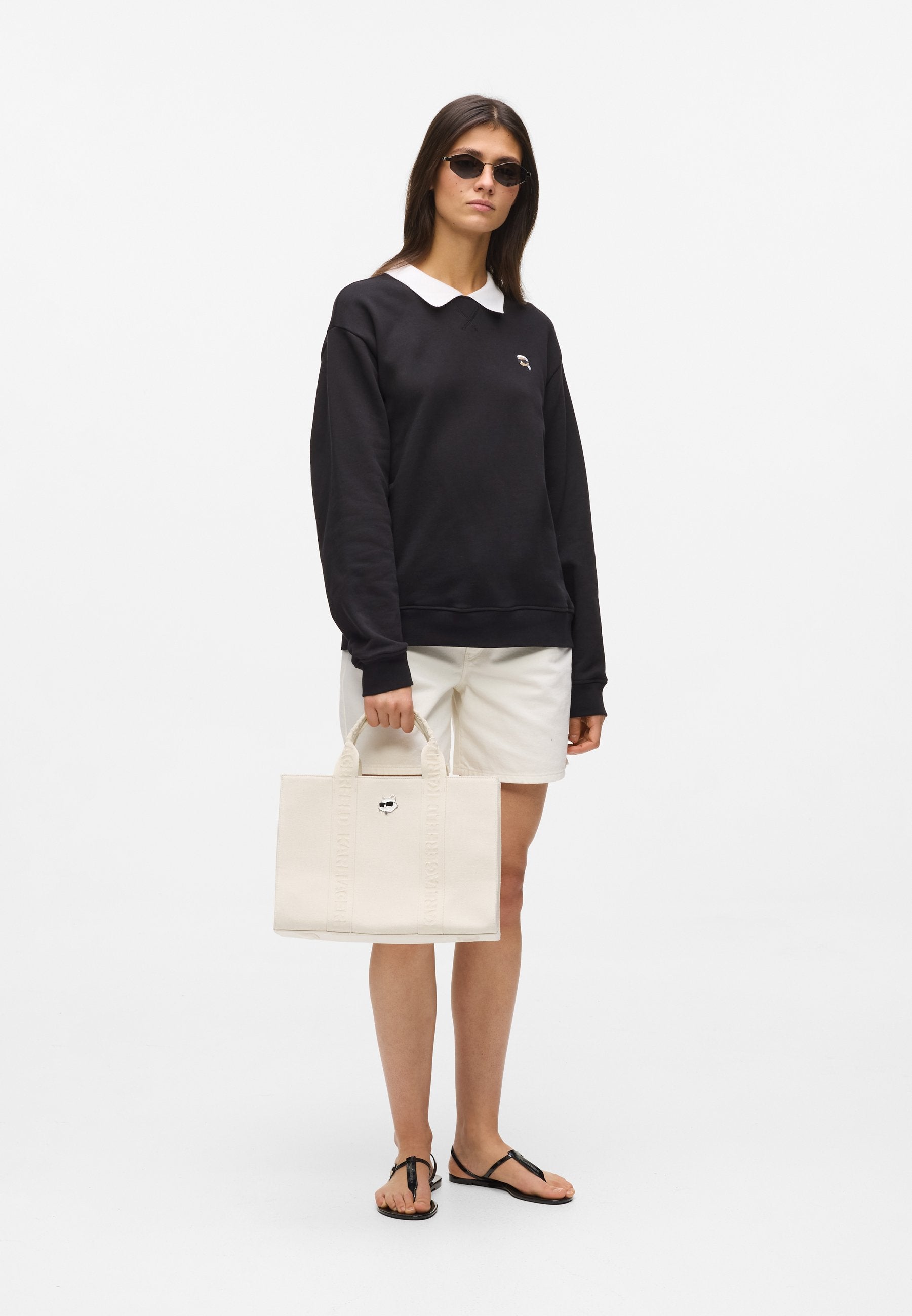 IKON CHOUP PIN SQUARE - Sac cabas - écru