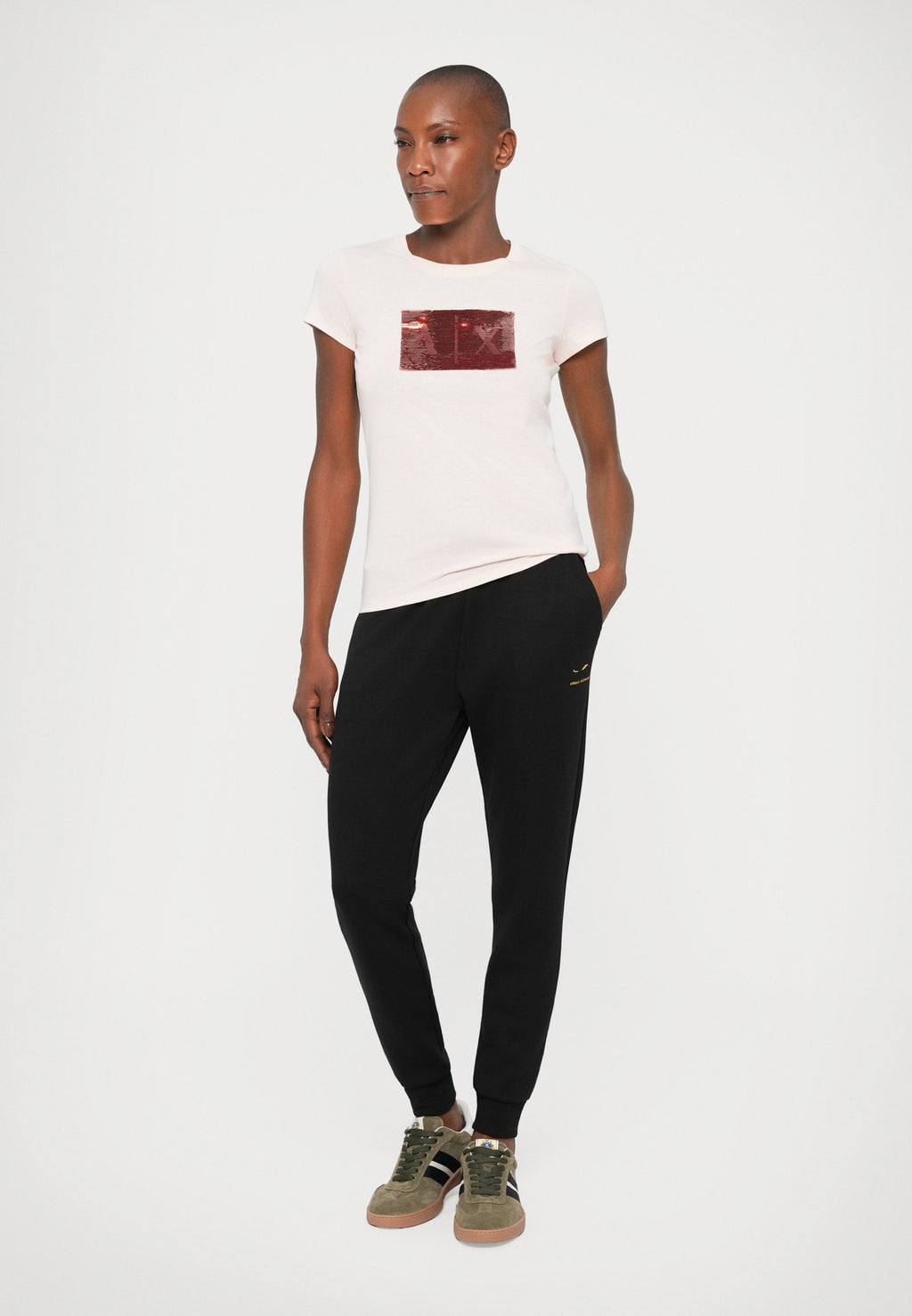 Print T-shirt - salt rose