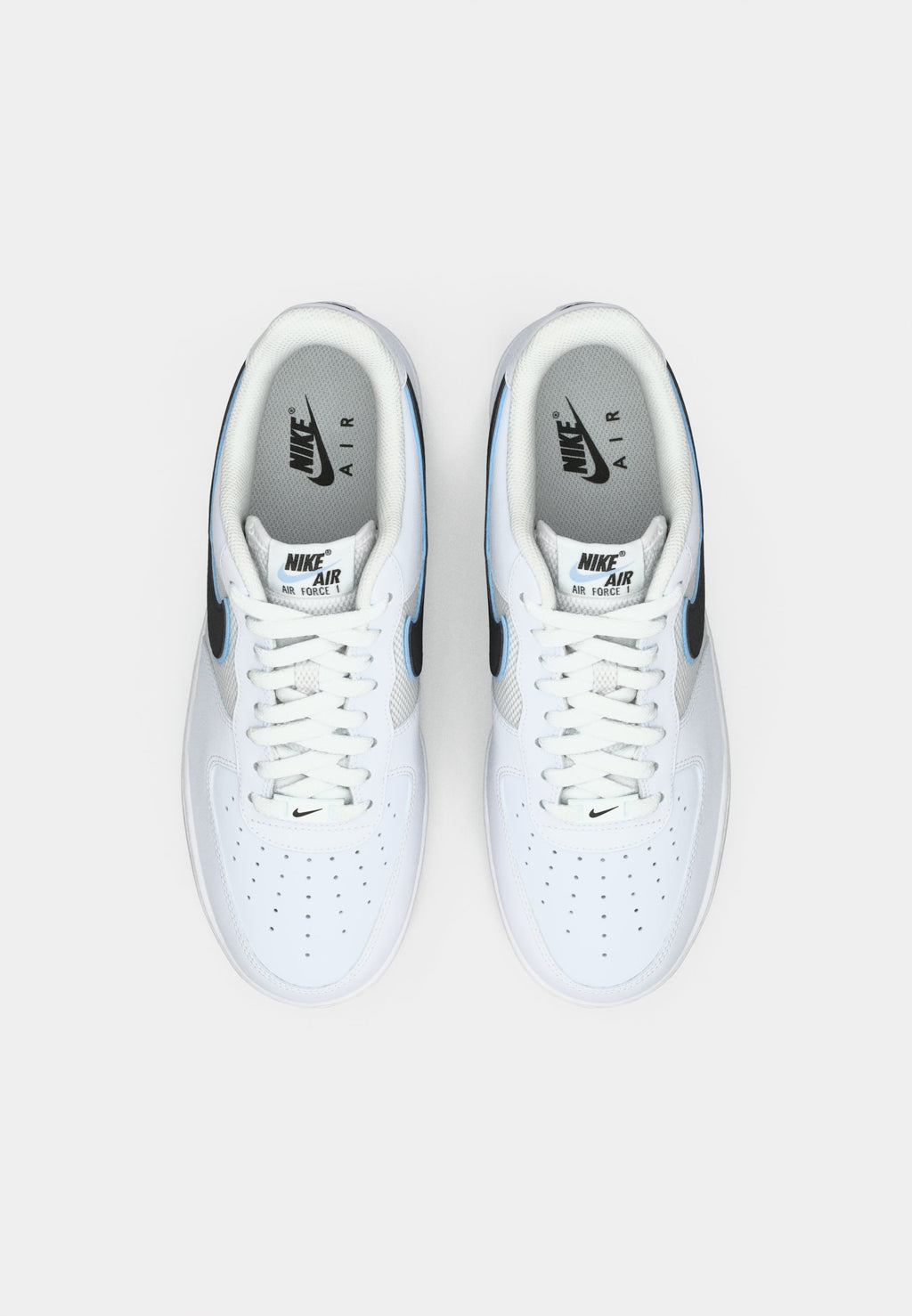 AIR FORCE 1 UNISEX - Trainers - white/black/hydrogen blue