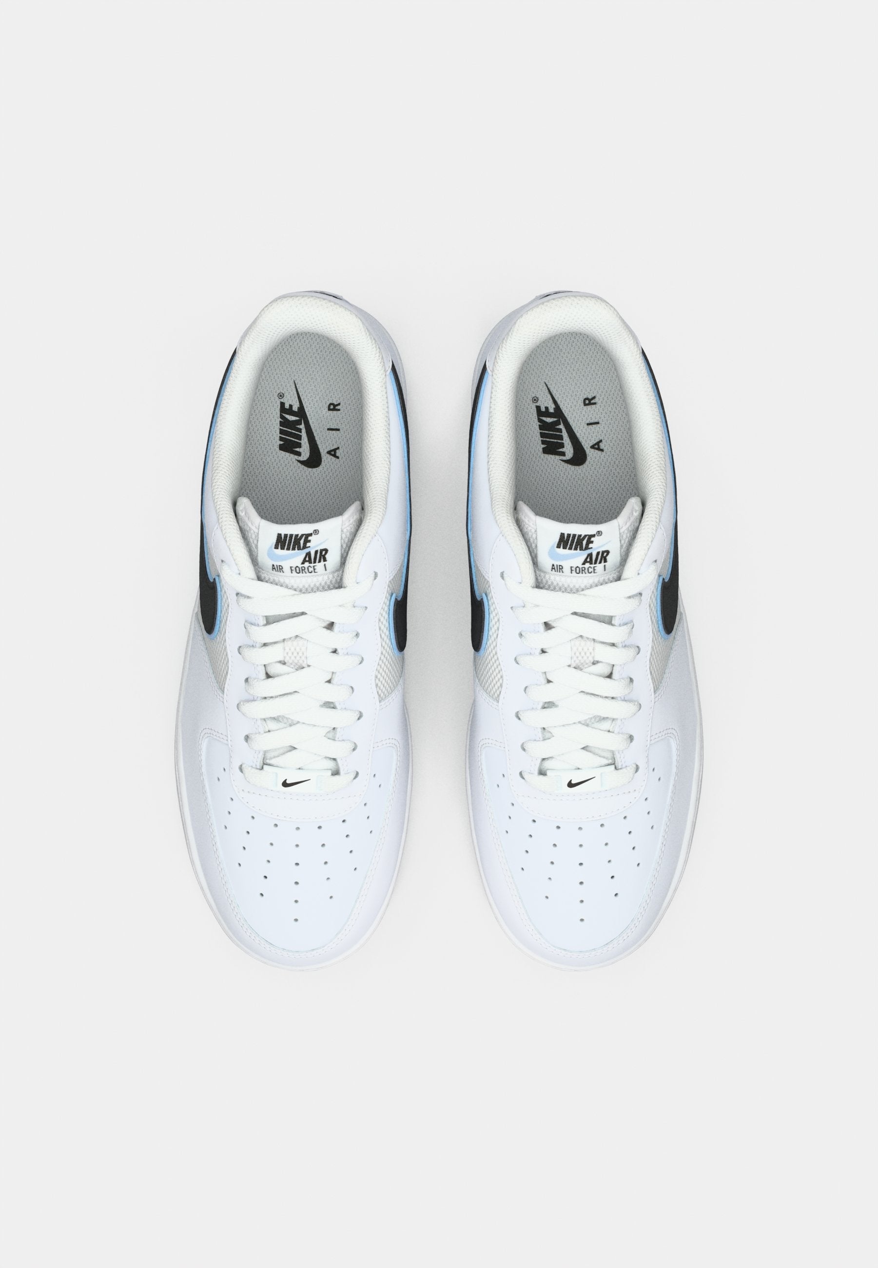 AIR FORCE 1 UNISEX - Trainers - white/black/hydrogen blue