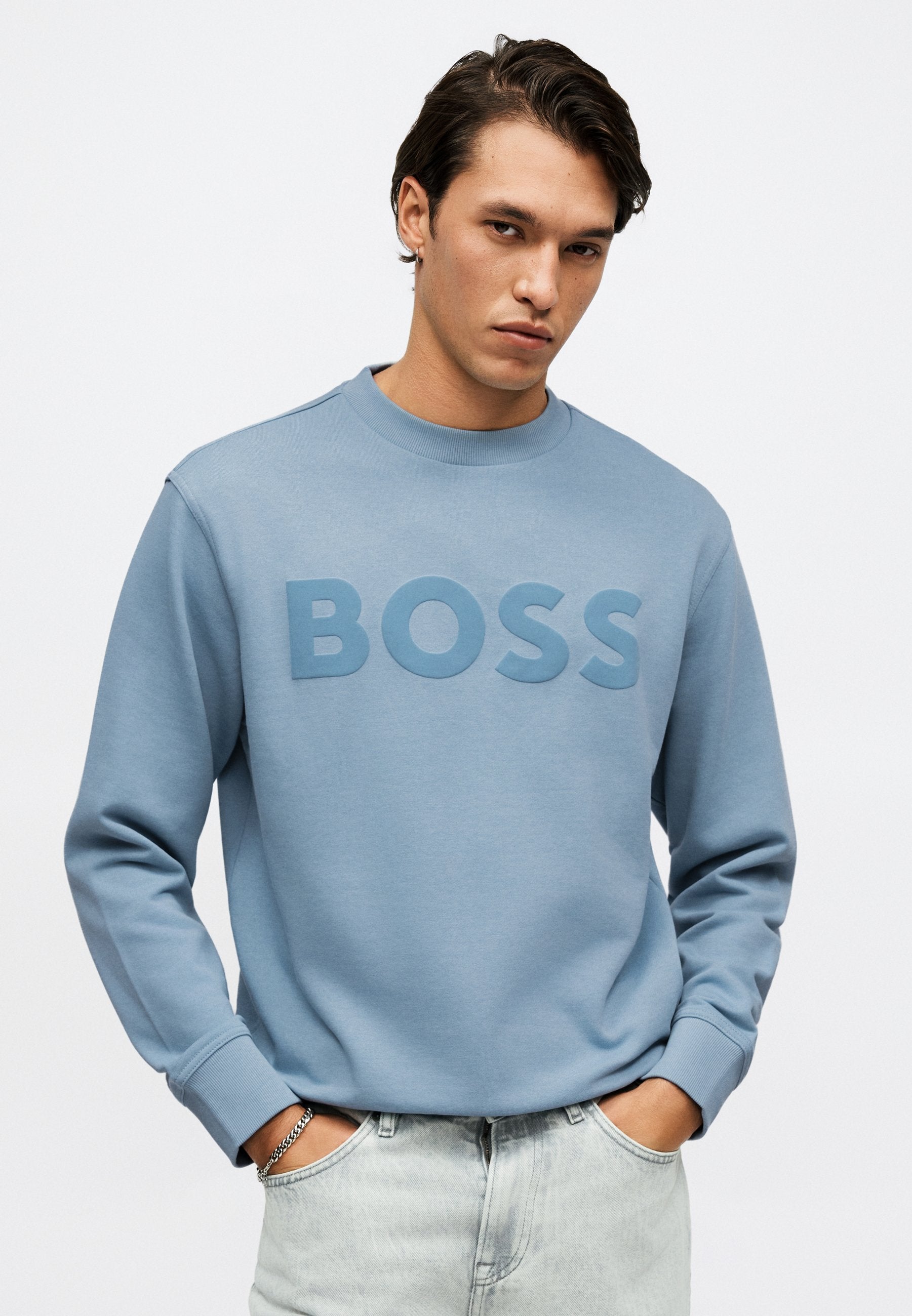 CREW - Sweatshirt - light pastel blue