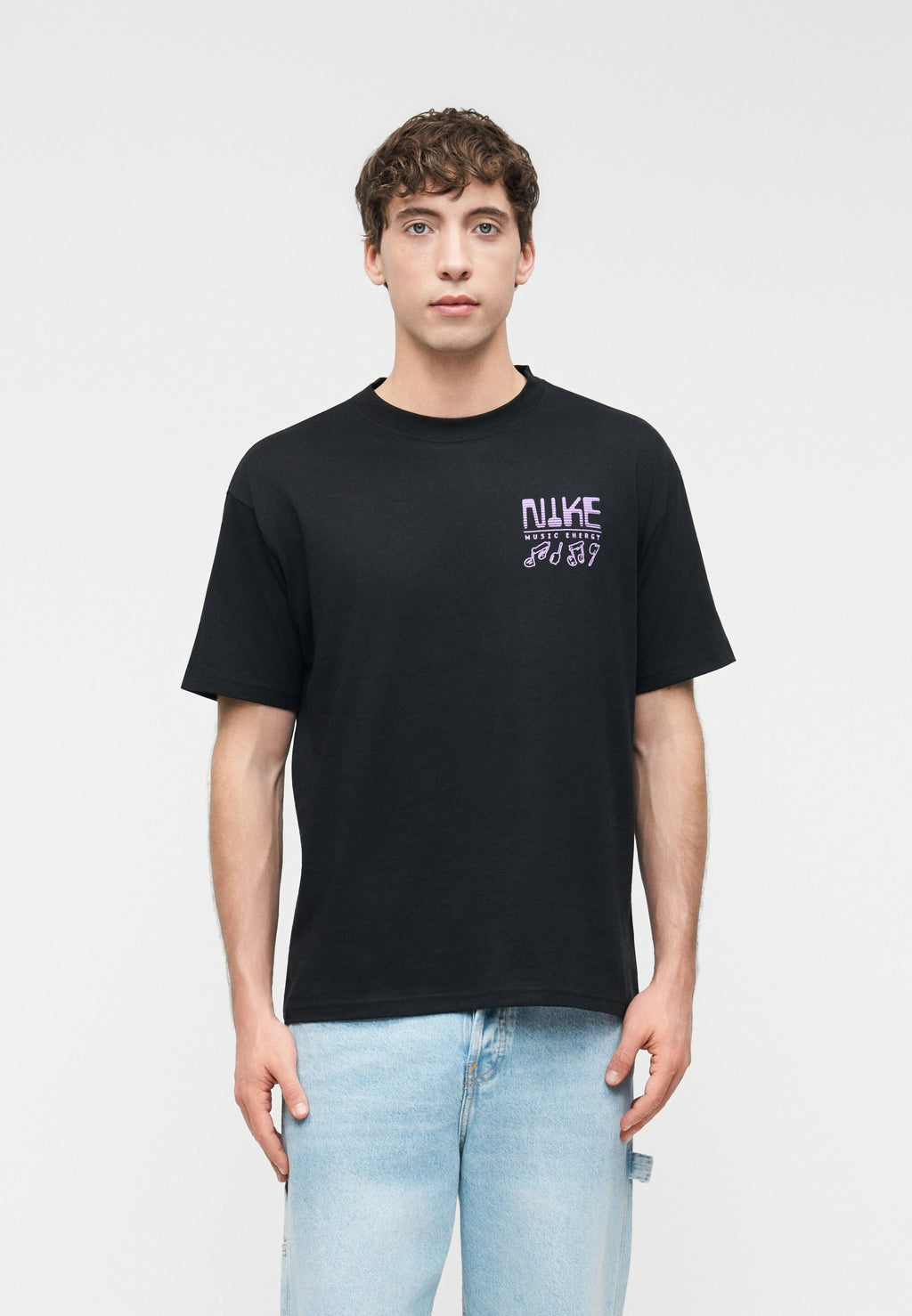 TEE SOUNDS UNISEX - Print T-shirt - black