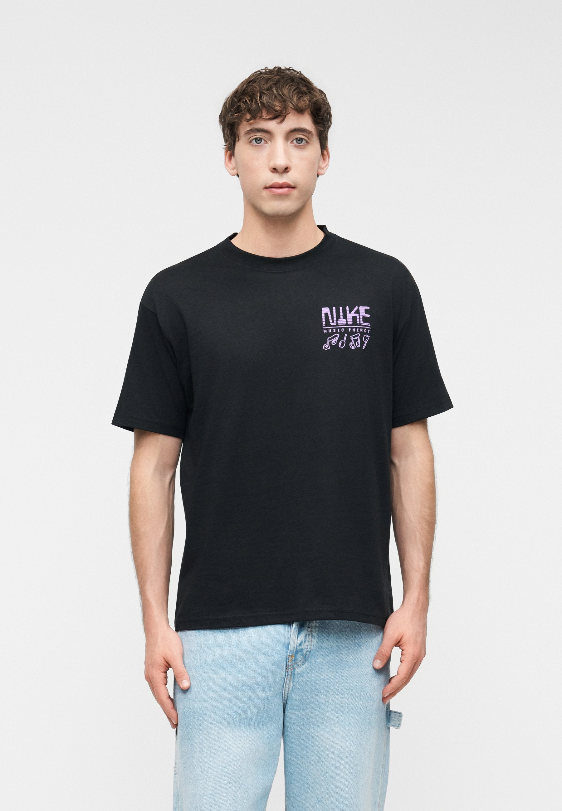 TEE SOUNDS UNISEX - Print T-shirt - black