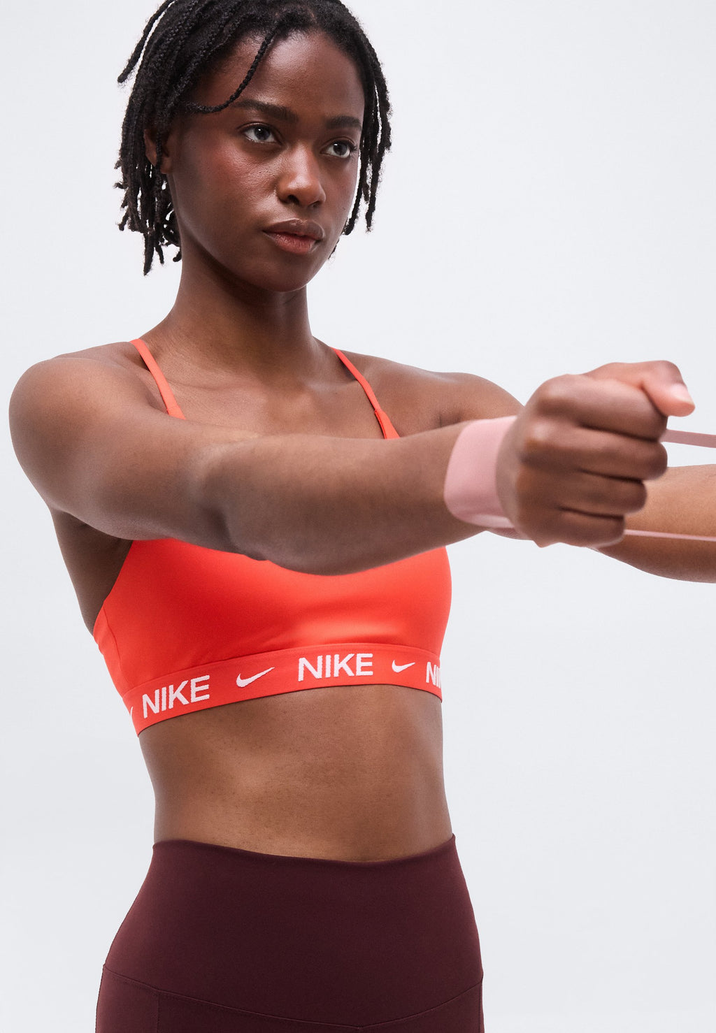 INDY BRA - Light support sports bra - light crimson