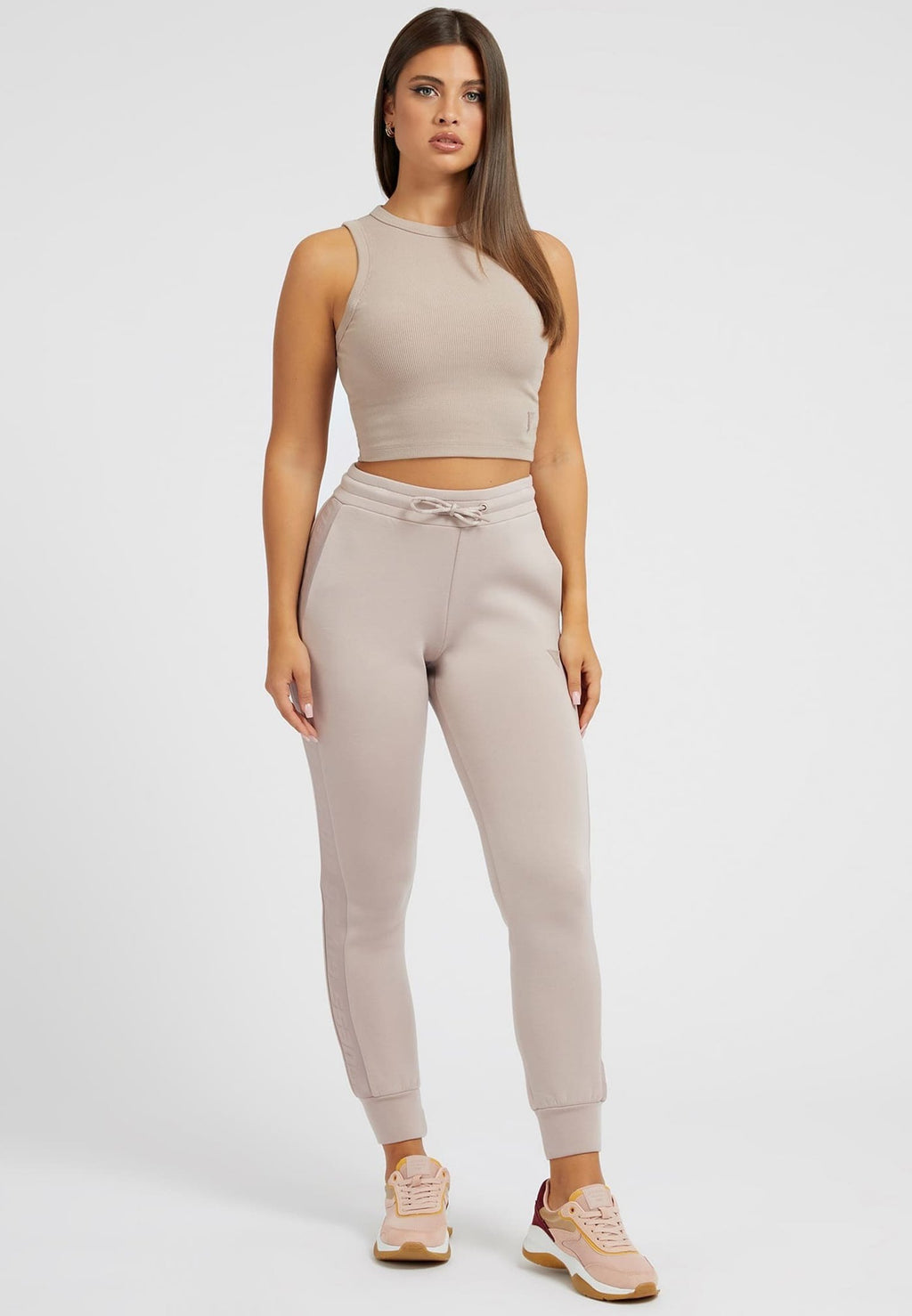 ALLIE CUFF  - Tracksuit bottoms - mehrfarbig beige