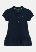ESSENTIAL PIQUE SHORT SLEEVE POLO DRESS - Shirt dress - dark night navy